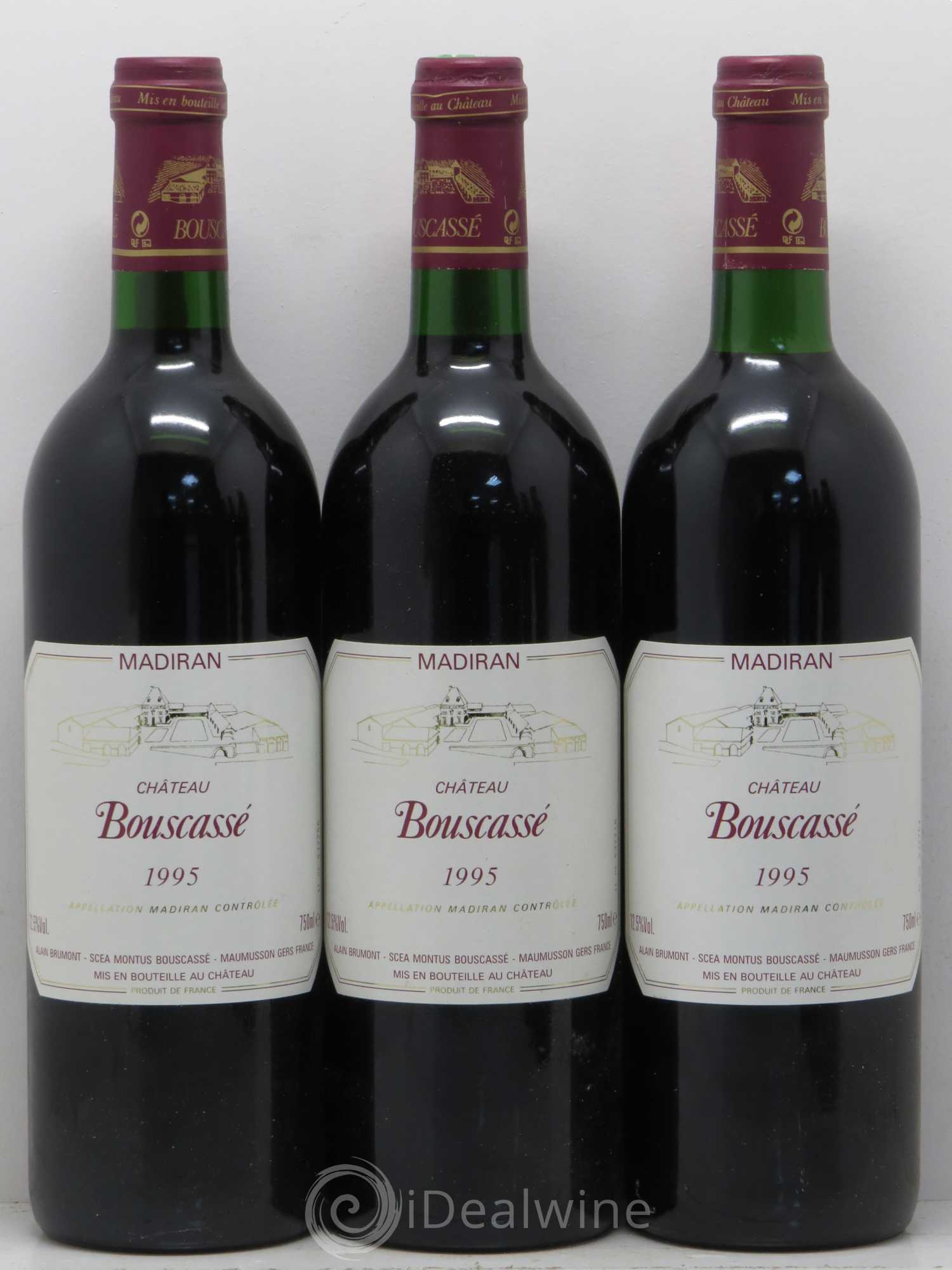 Madiran Château Bouscassé Alain Brumont 1995 - Lot de 6 bouteilles - 2