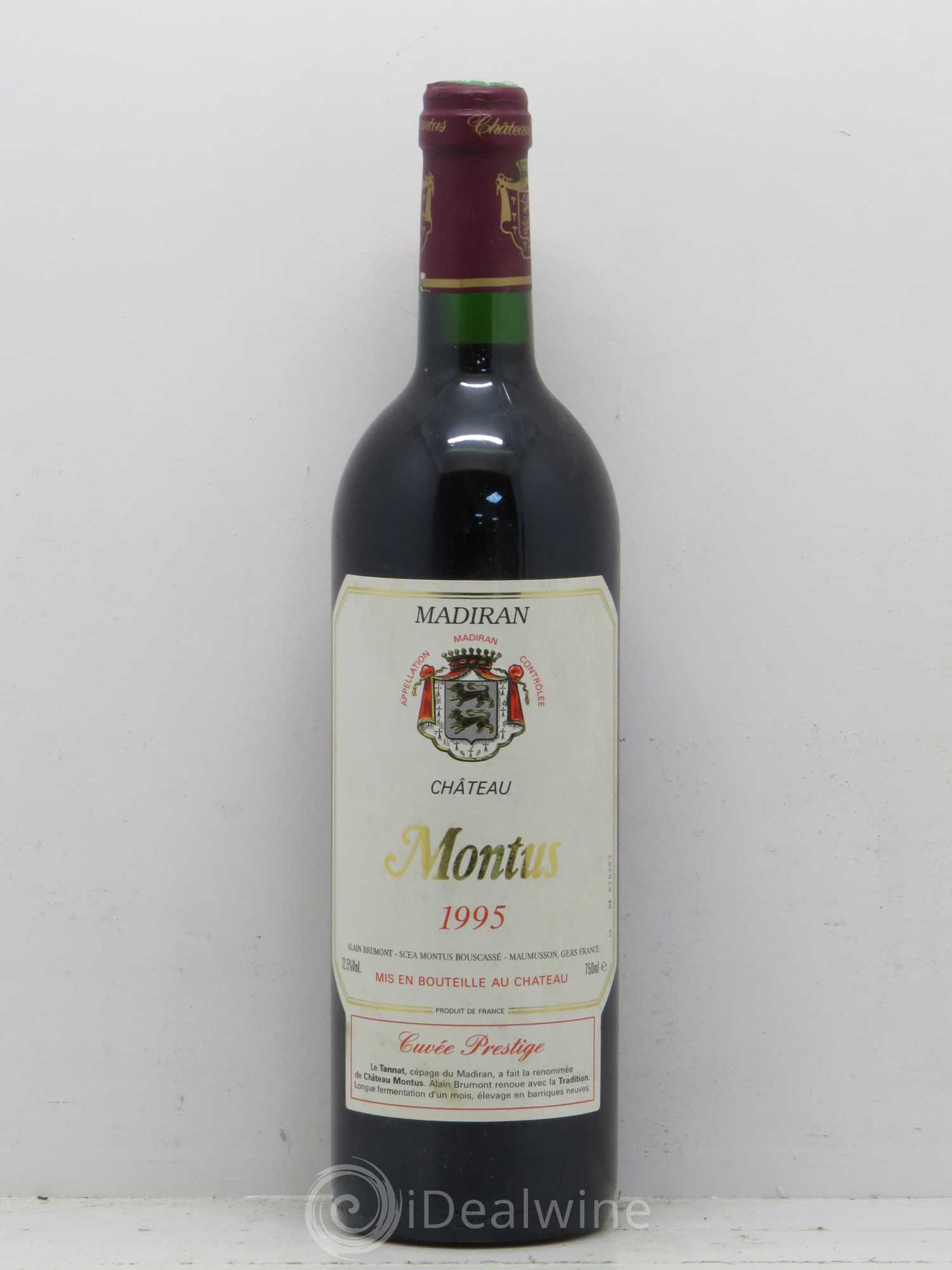 Madiran Château Montus-Prestige Alain Brumont 1995 - Lot de 1 bouteille - 0