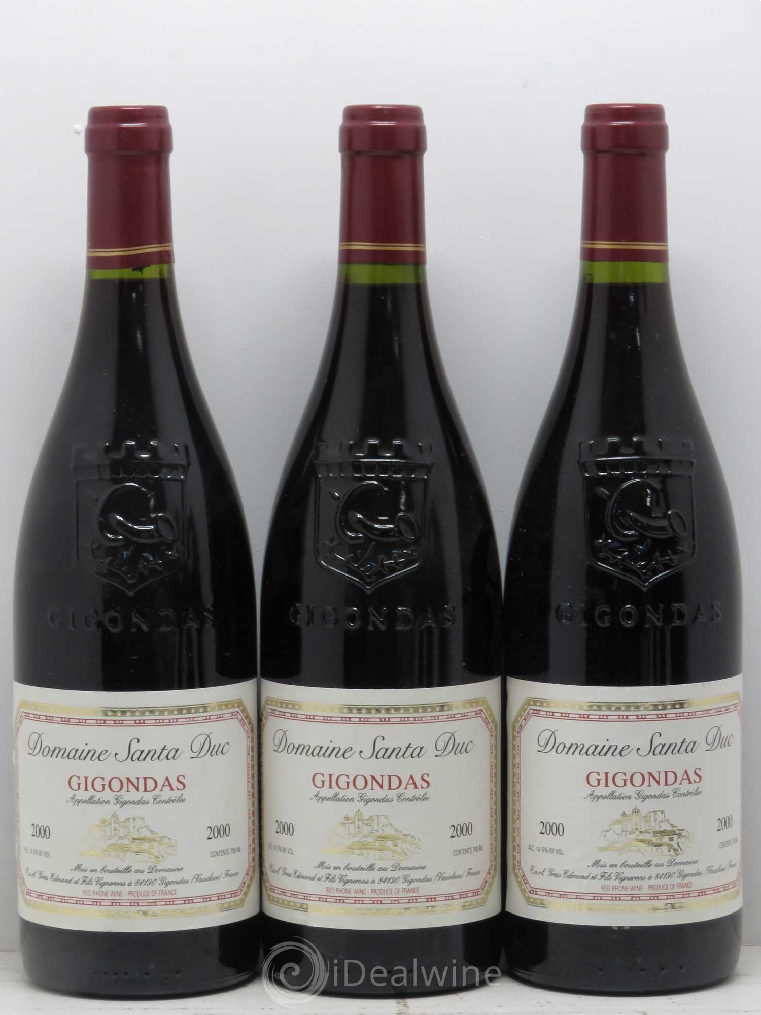 Gigondas Domaine Santa Duc 2000 - Lot de 6 bouteilles - 1