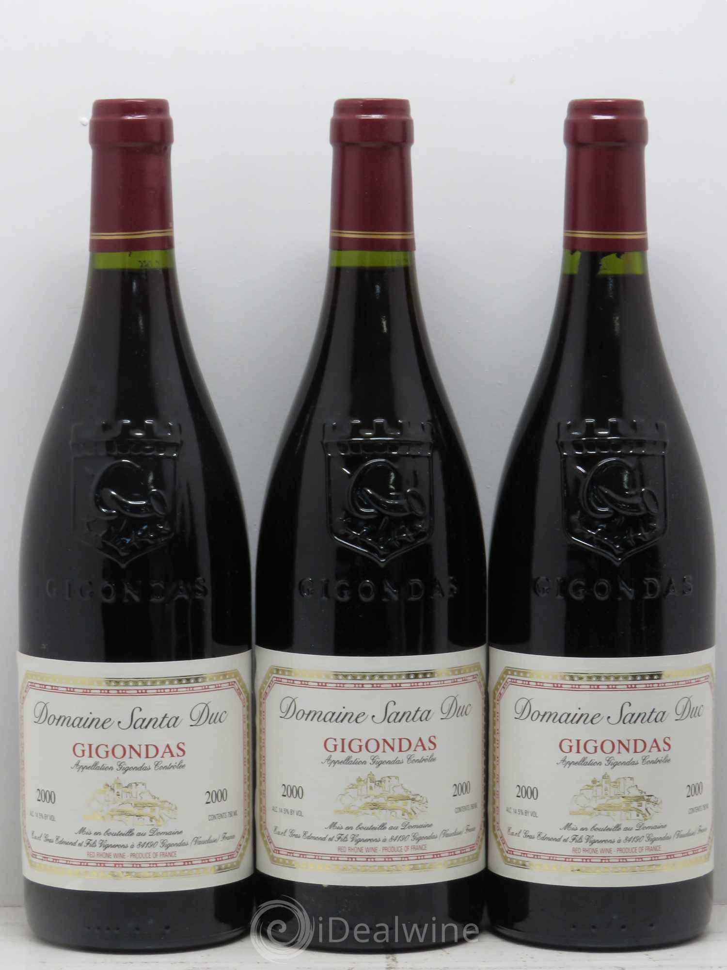 Gigondas Domaine Santa Duc 2000 - Lot de 6 bouteilles - 2