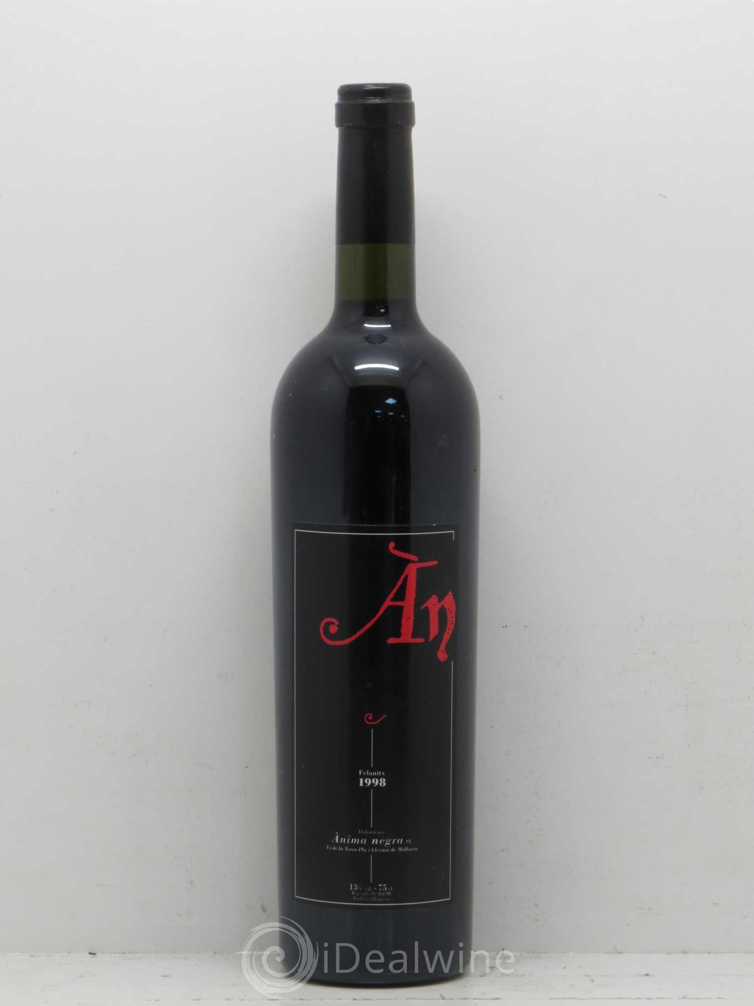 Espagne Mallorca Anima Negra An 1998 - Posten von 1 Flasche - 0