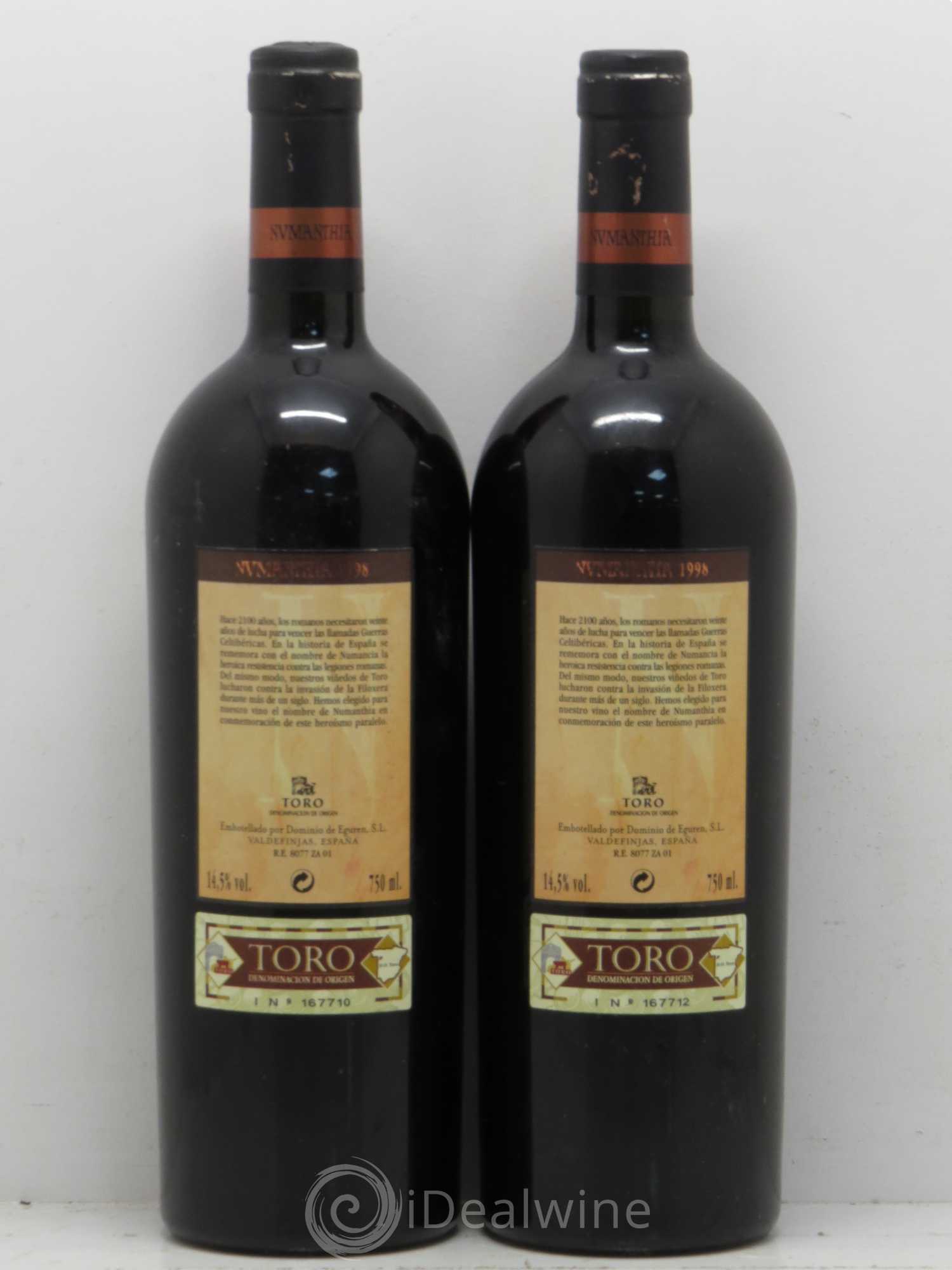 Toro DO Bodega Numanthia Numanthia 1998 - Lot de 2 bouteilles - 1