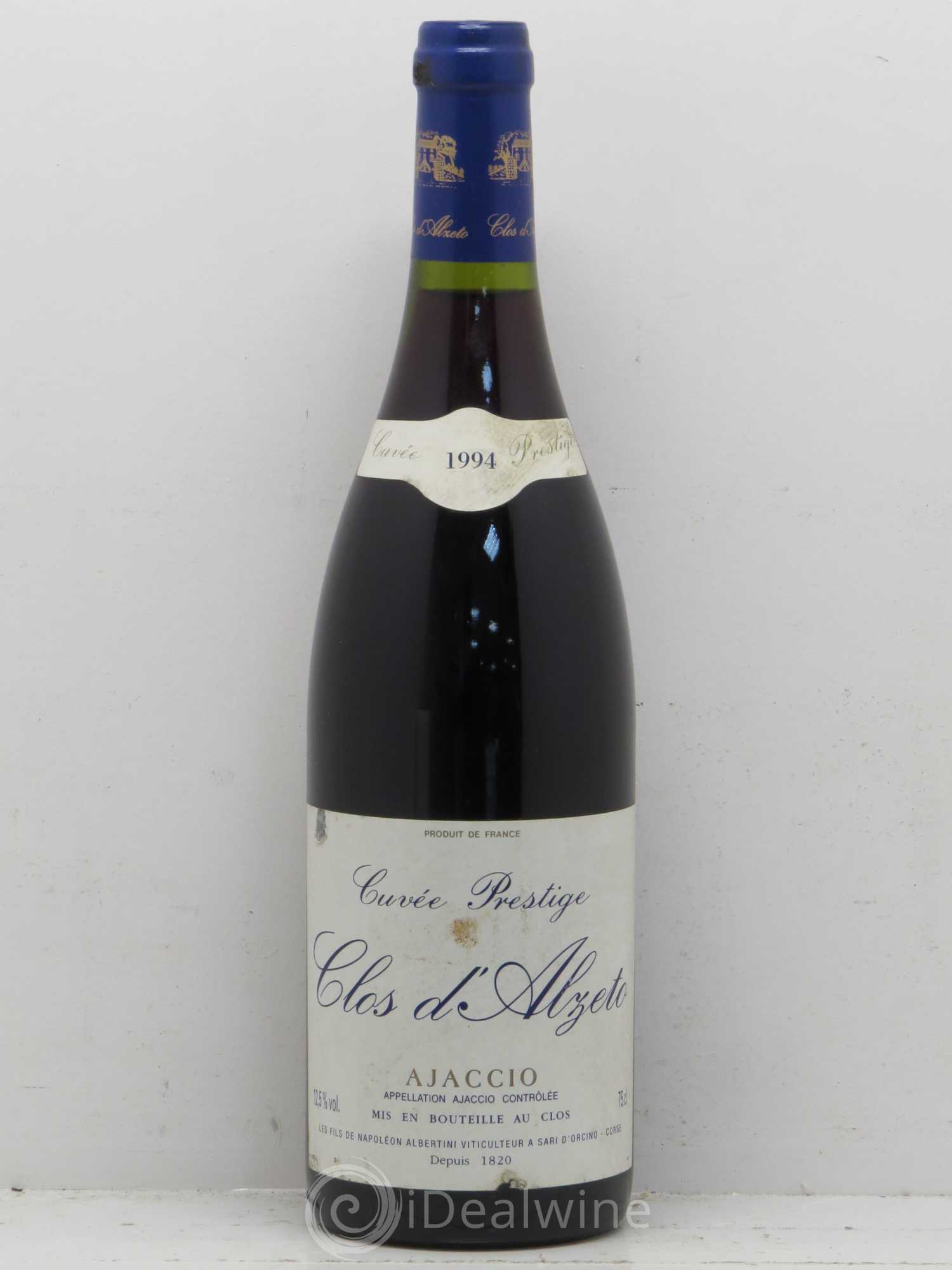 Ajaccio Clos D'Alzeto Cuvee Prestige 1994 - Posten von 1 Flasche - 0