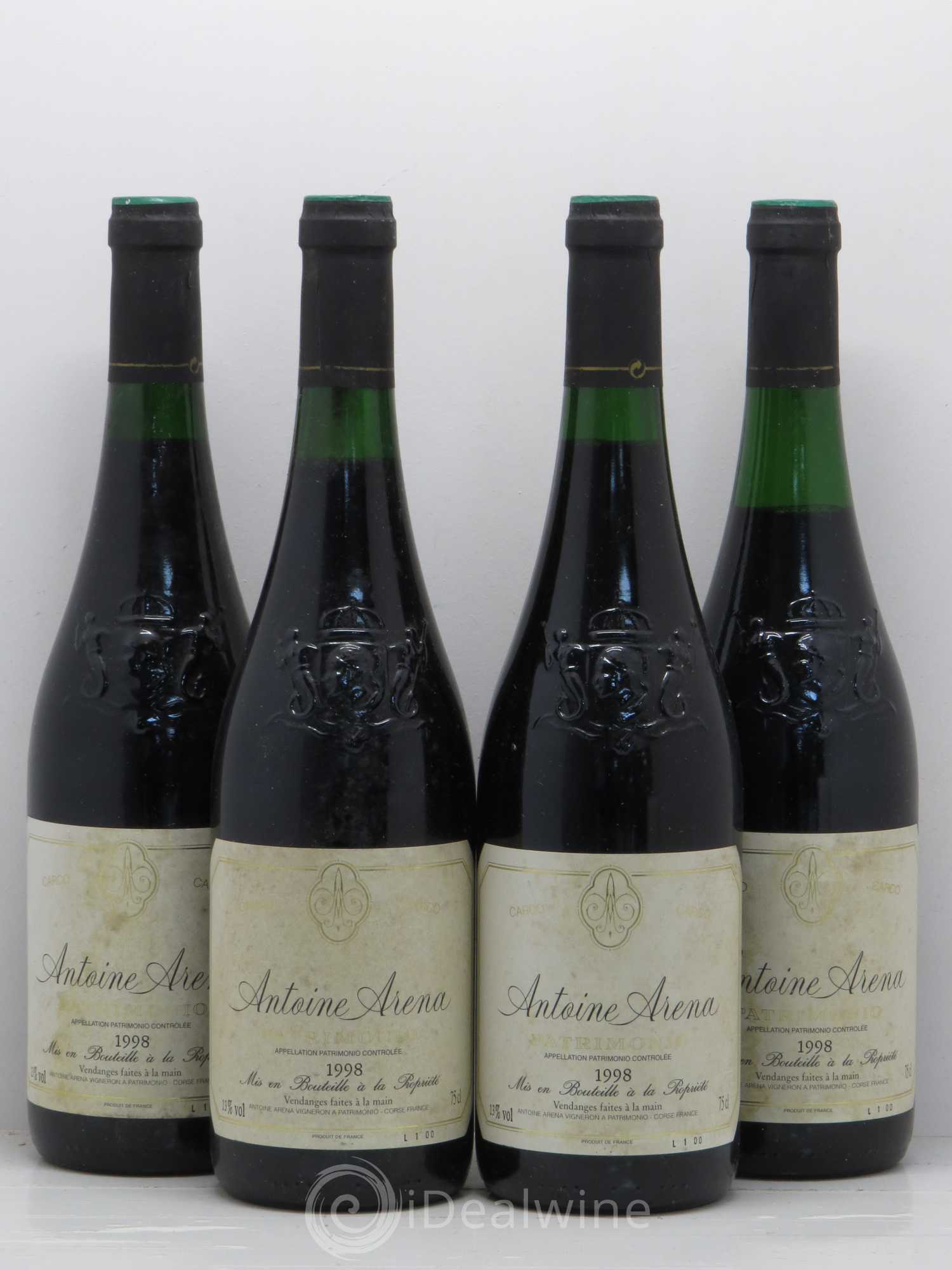 Patrimonio Carco Antoine Arena 1998 - Lot de 4 bouteilles - 0