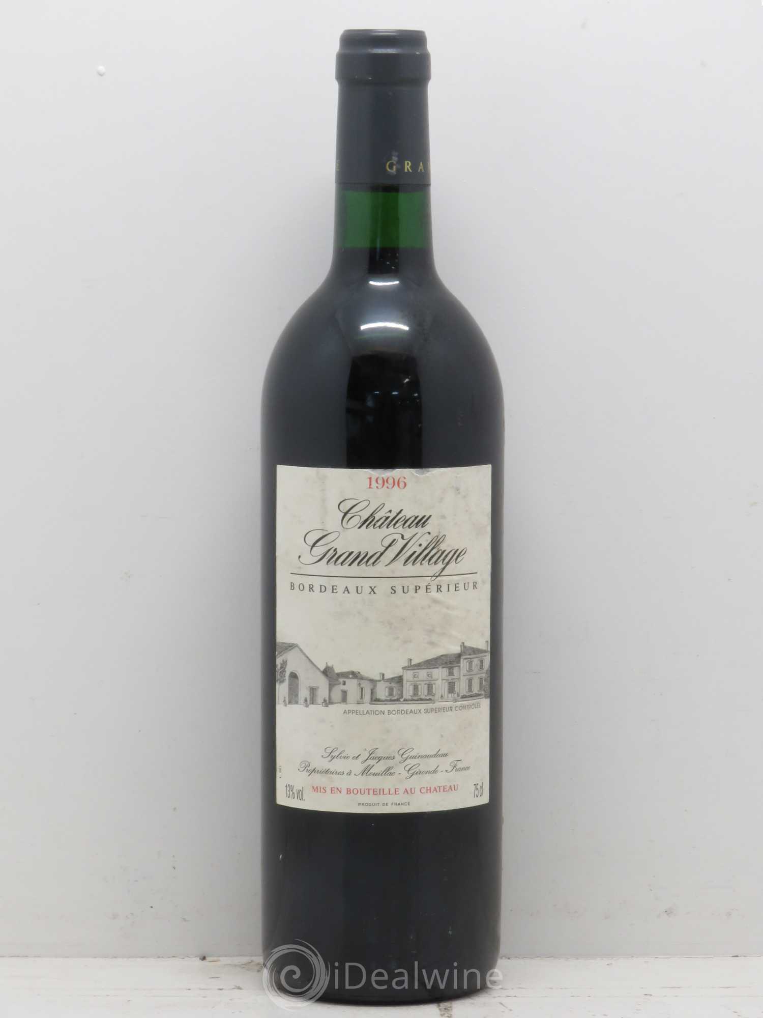 Bordeaux Chateau Grand Village 1996 - Posten von 1 Flasche - 0