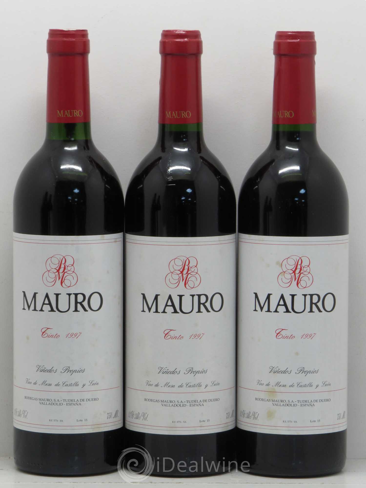 Espagne Tudela De Duero Bodegas Mauro Tinto 1997 - Posten von 8 Flaschen - 2
