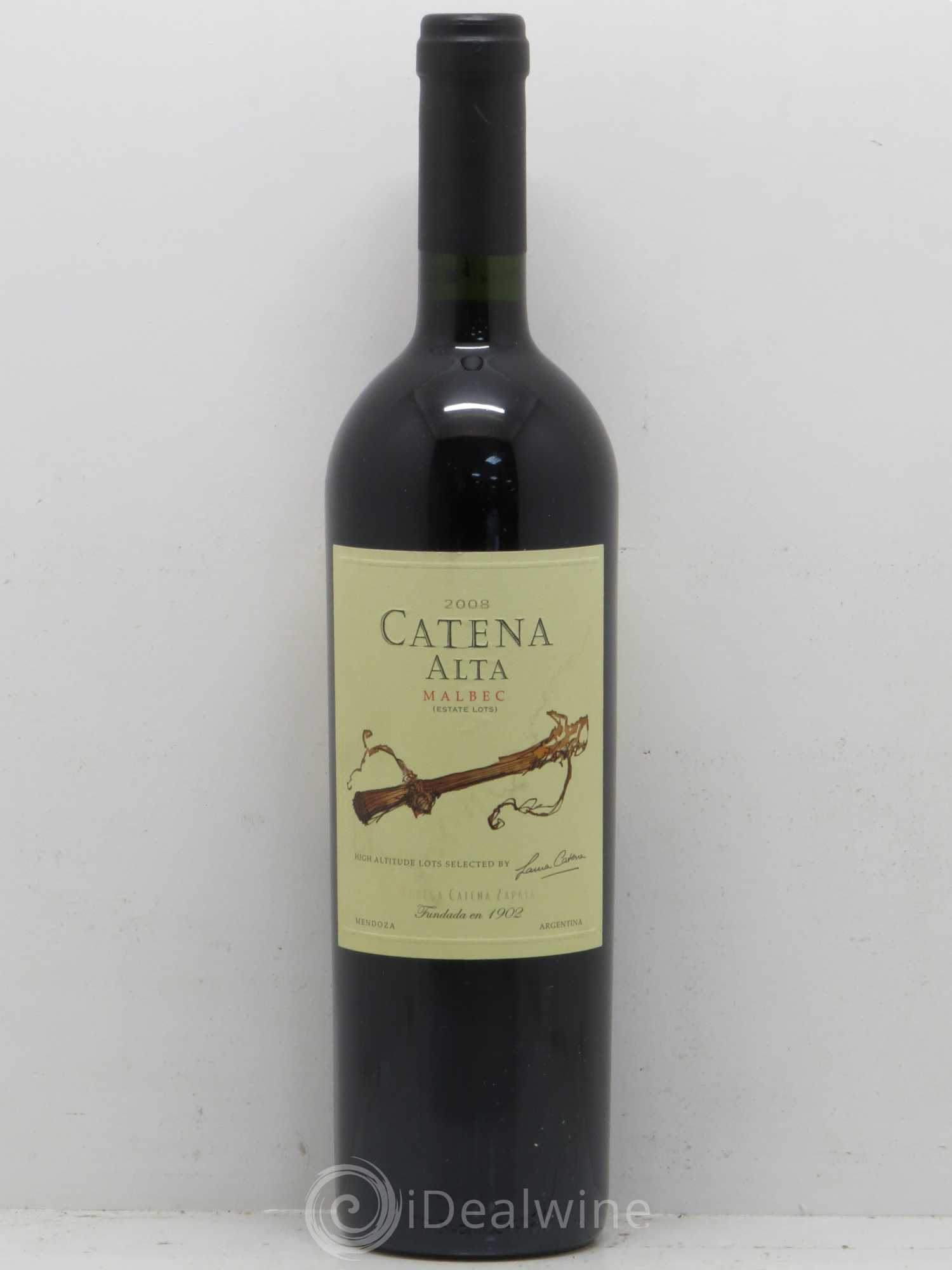 Mendoza Mendoza Bodega Catena Zapata Catena Alta Malbec 2008 - Posten von 1 Flasche - 0