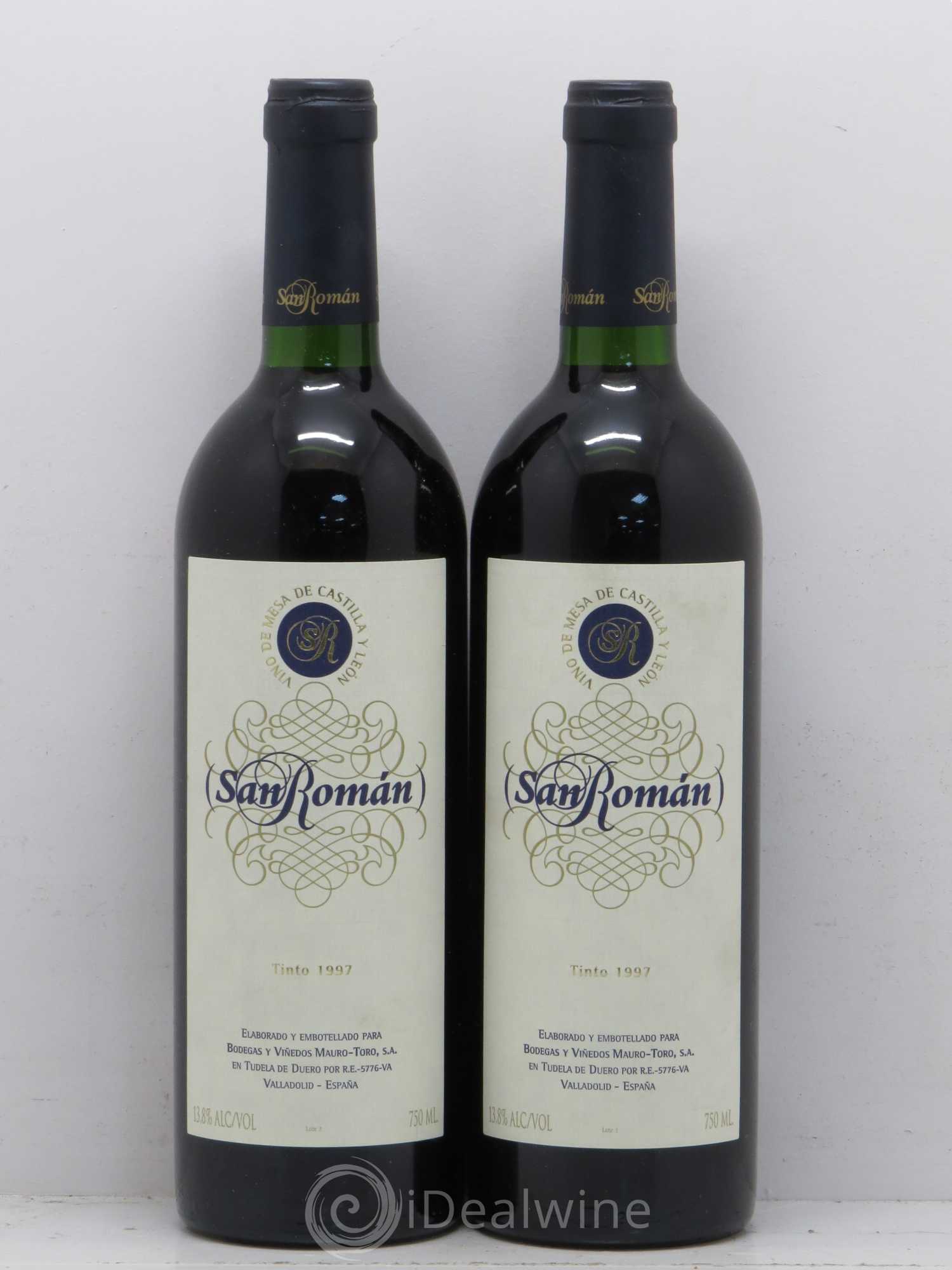 Espagne Tudela De Duero Bodegas Mauro San Roman 1997 - Posten von 2 Flaschen - 0
