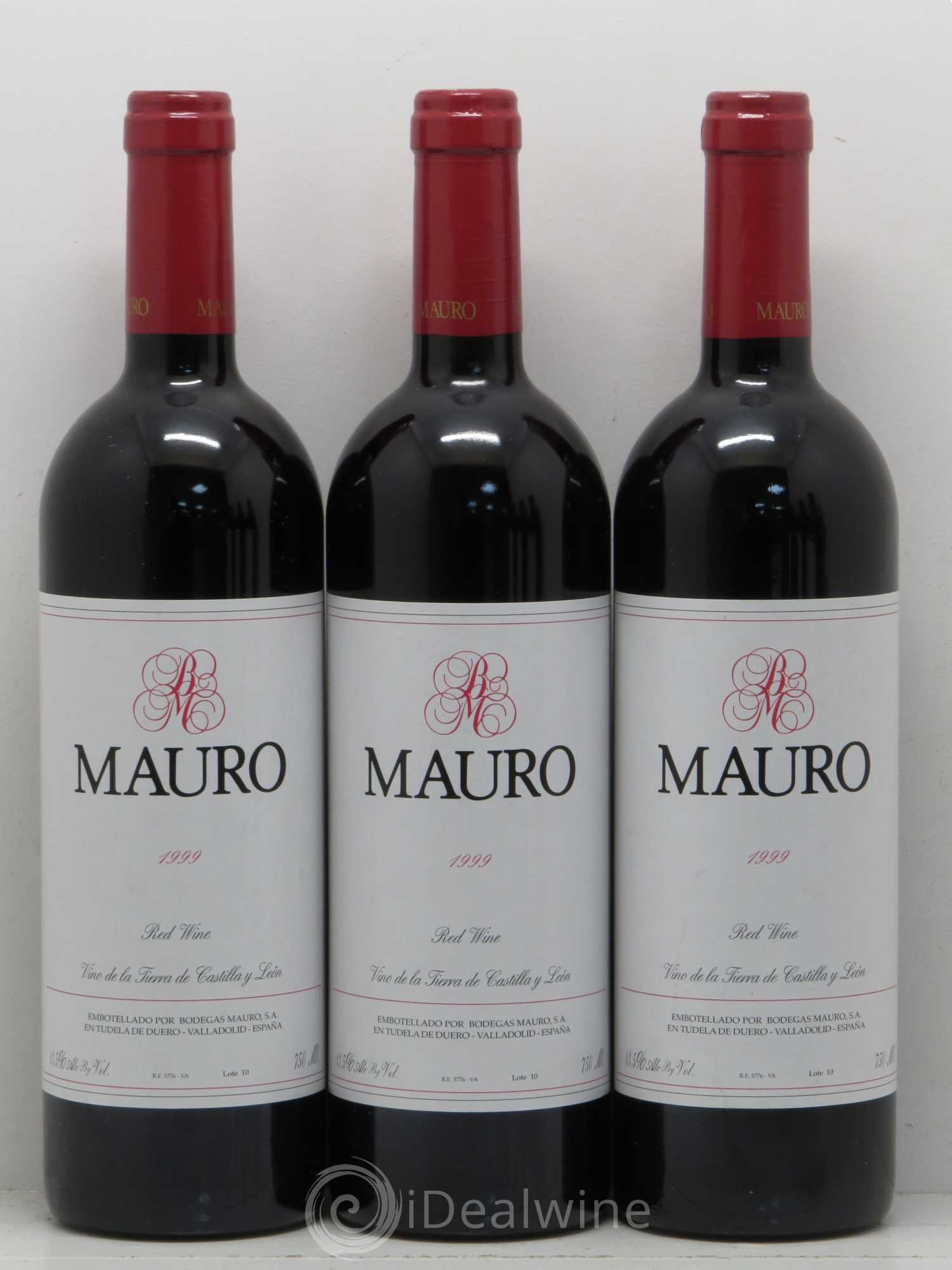 Espagne Tudela De Duero Bodegas Mauro Tinto 1999 - Posten von 6 Flaschen - 2