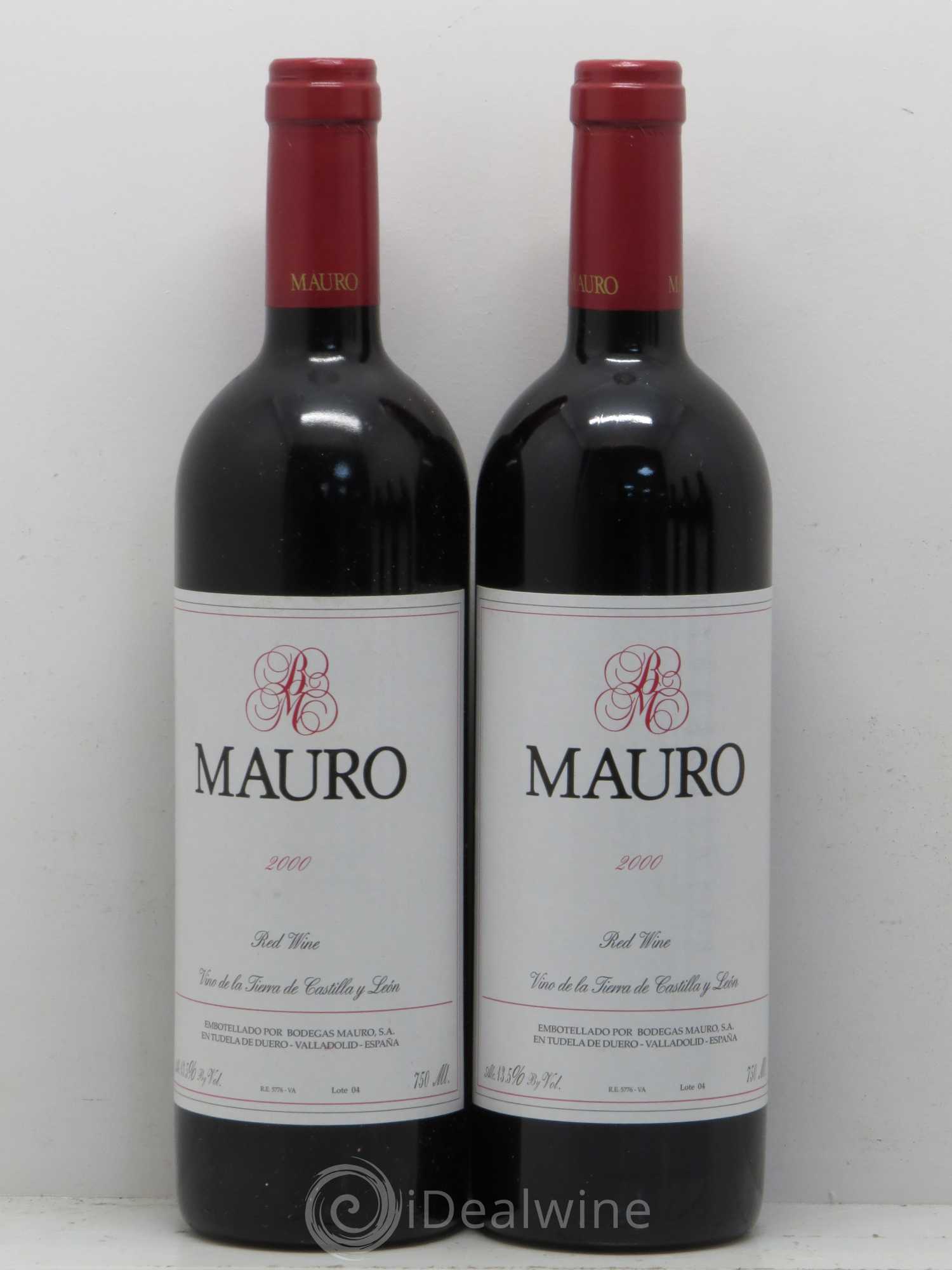 Espagne Tudela De Duero Bodegas Mauro Tinto 2000 - Posten von 5 Flaschen - 2