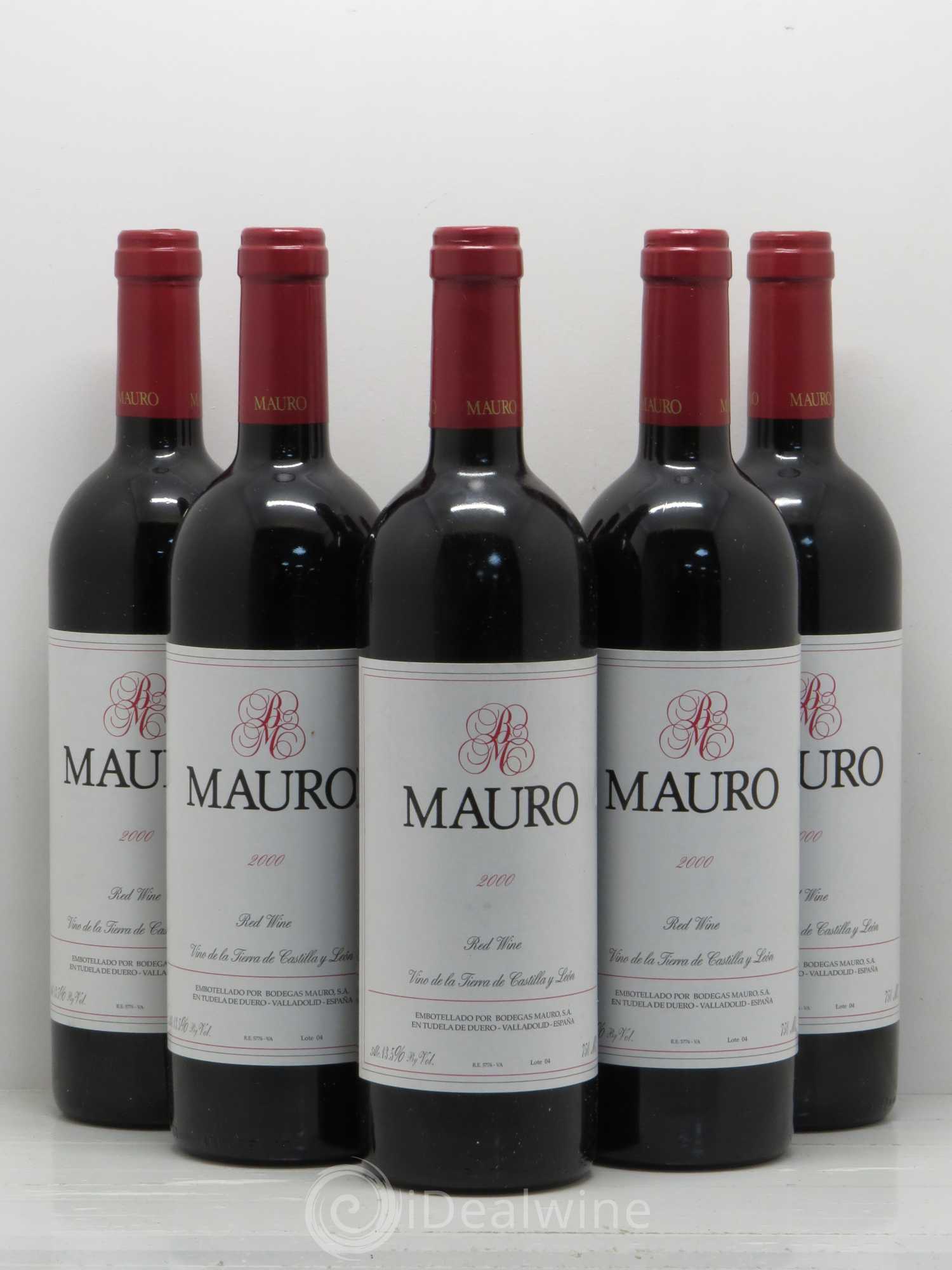 Espagne Tudela De Duero Bodegas Mauro Tinto 2000 - Posten von 5 Flaschen - 0