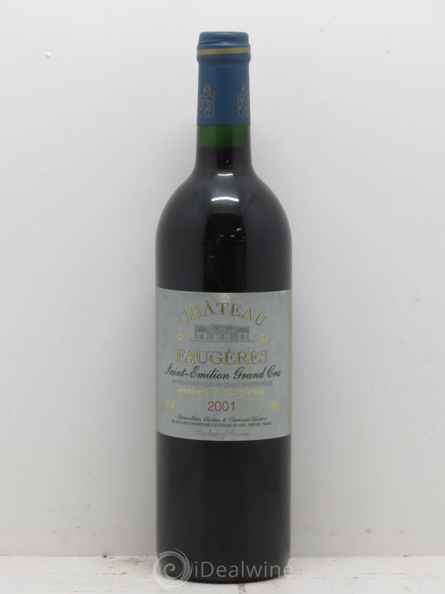 Château Faugères Grand Cru Classé 2001 - Lot de 1 bouteille - 0