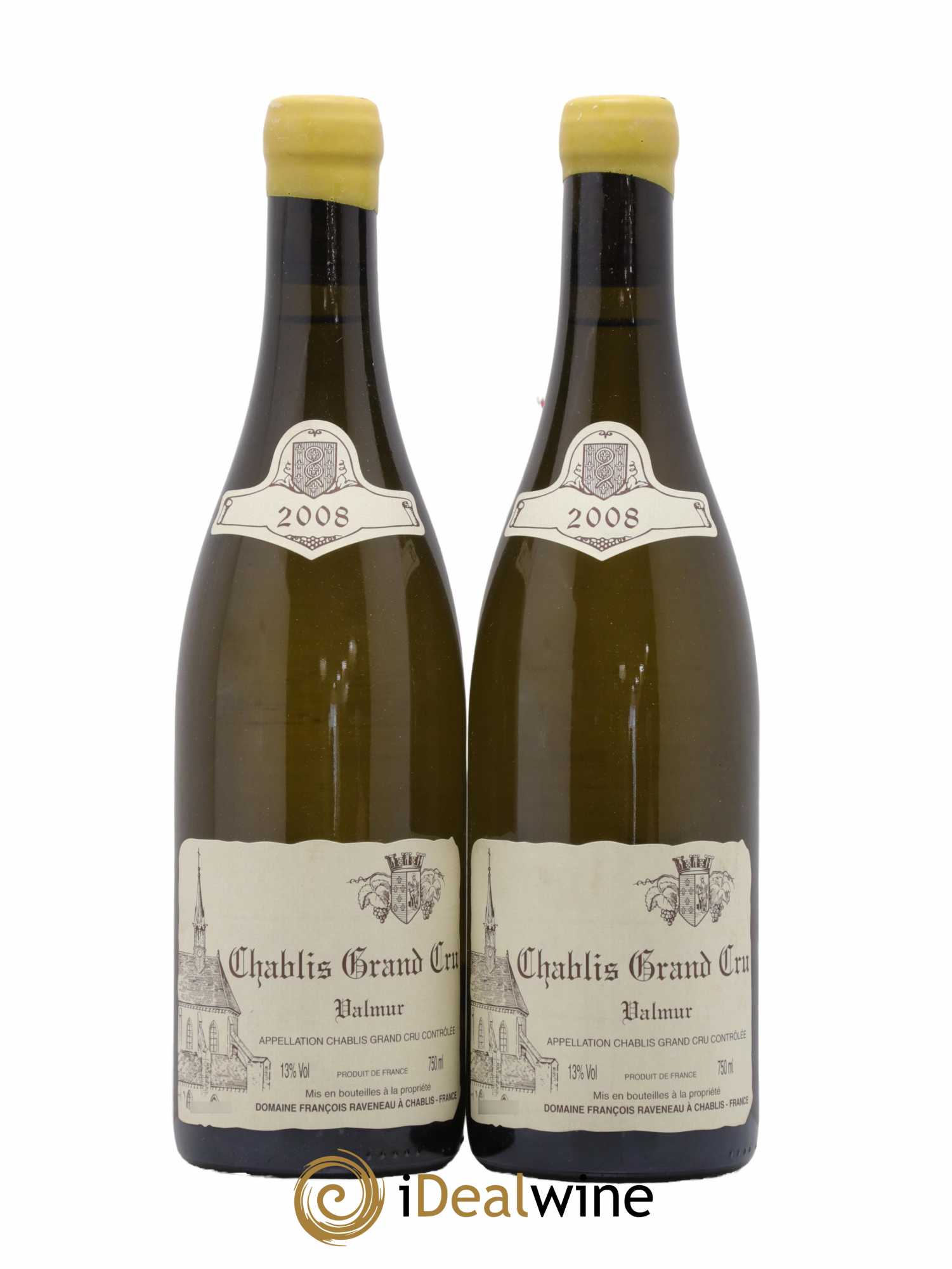 Chablis Grand Cru Valmur Raveneau (Domaine) 2008 - Lot de 2 bouteilles - 0