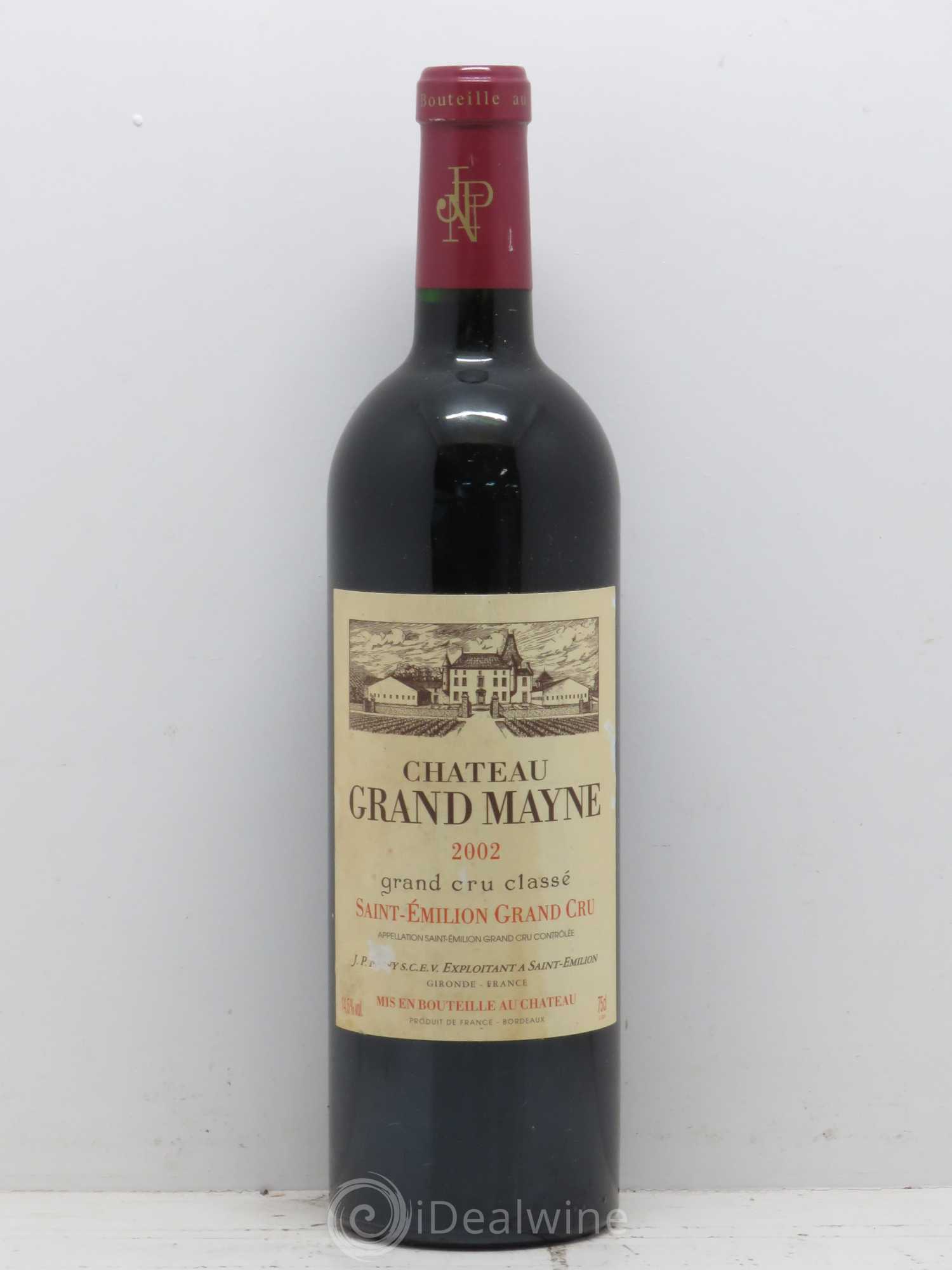 Château Grand Mayne Grand Cru Classé 2002 - Lot de 1 bouteille - 0