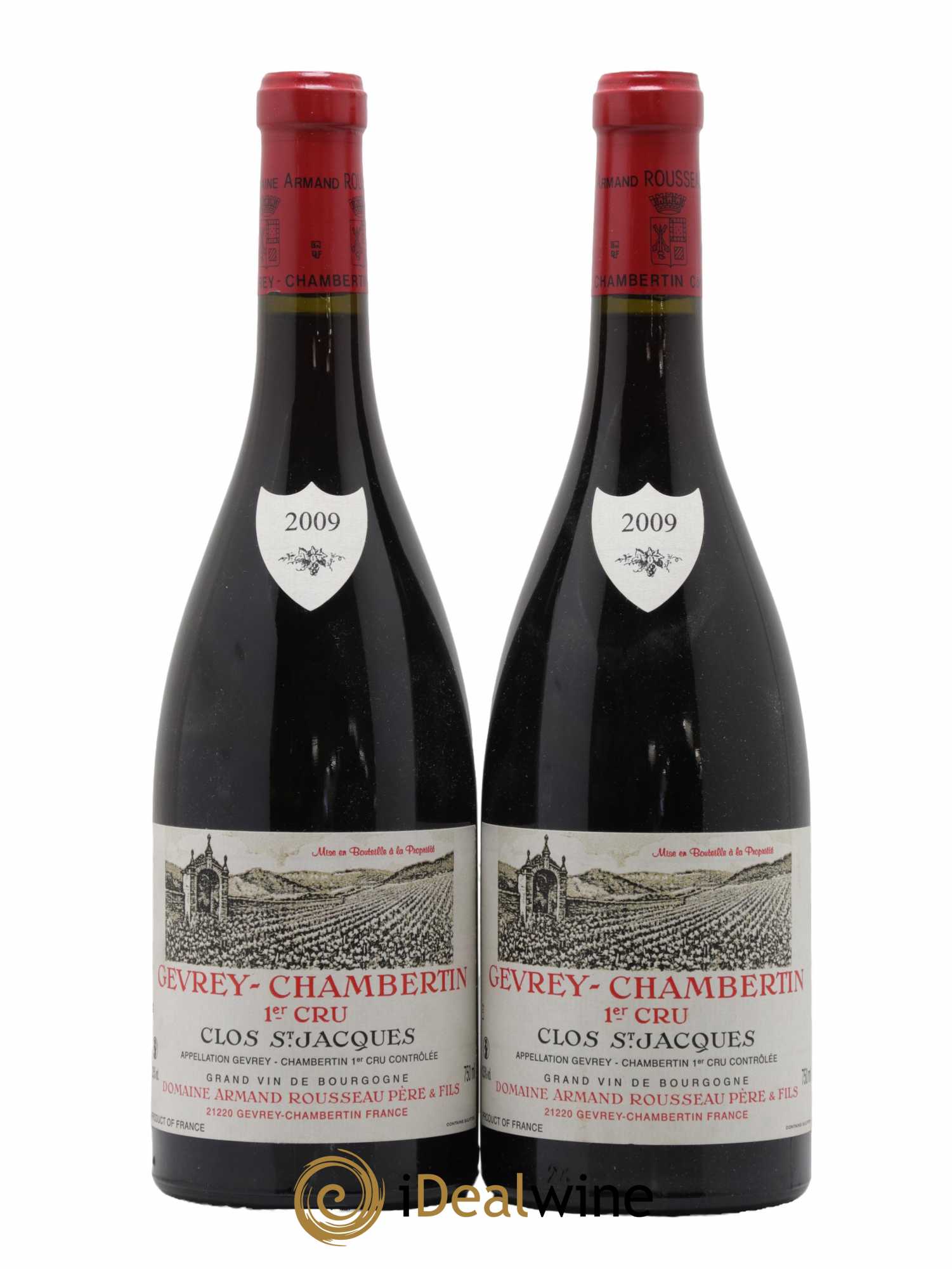 Gevrey-Chambertin 1er Cru Clos Saint-Jacques Armand Rousseau (Domaine) 2009 - Lot de 2 bouteilles - 0