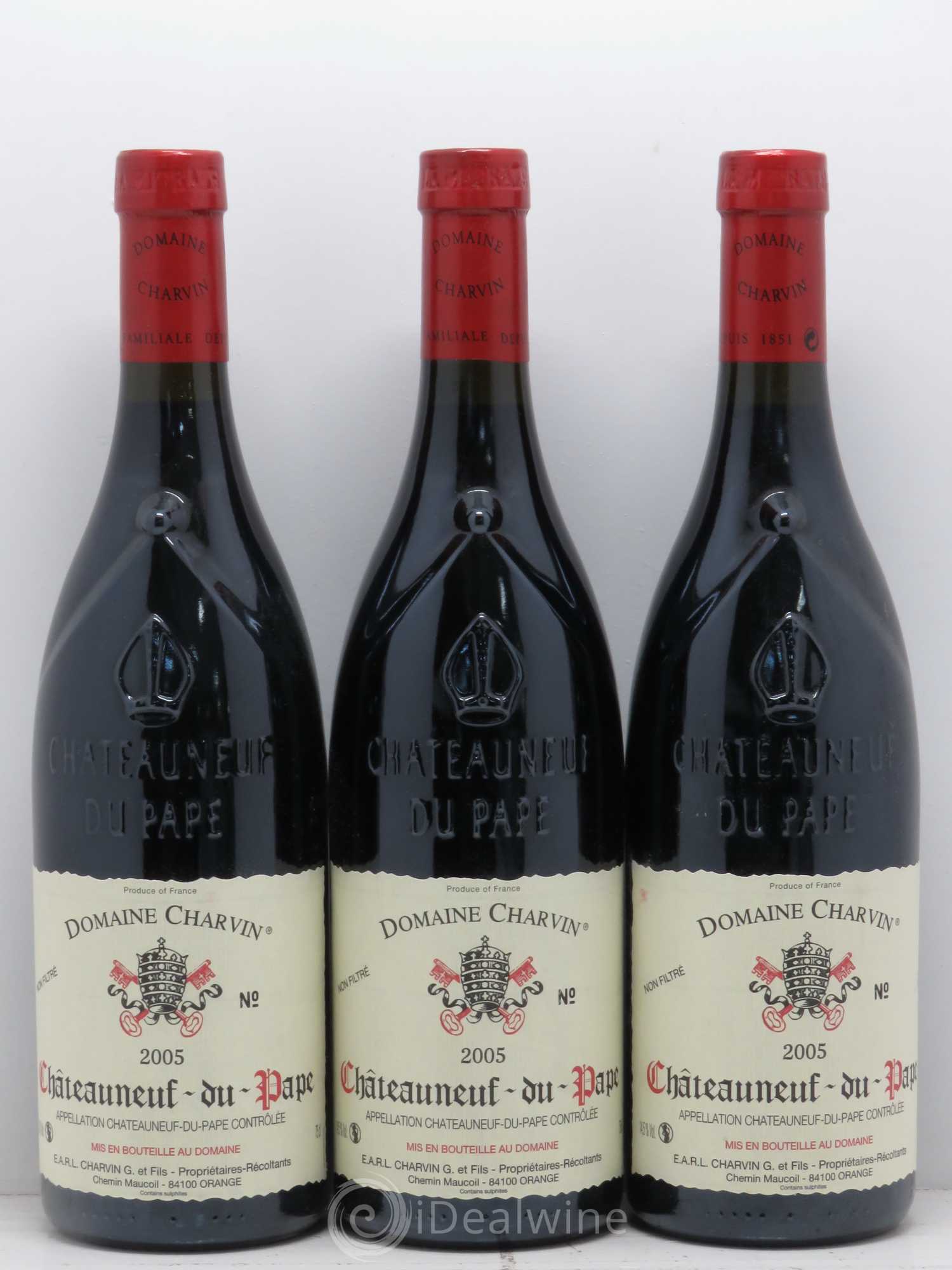 Châteauneuf-du-Pape Charvin (Domaine) 2005 - Lot de 3 bouteilles - 0