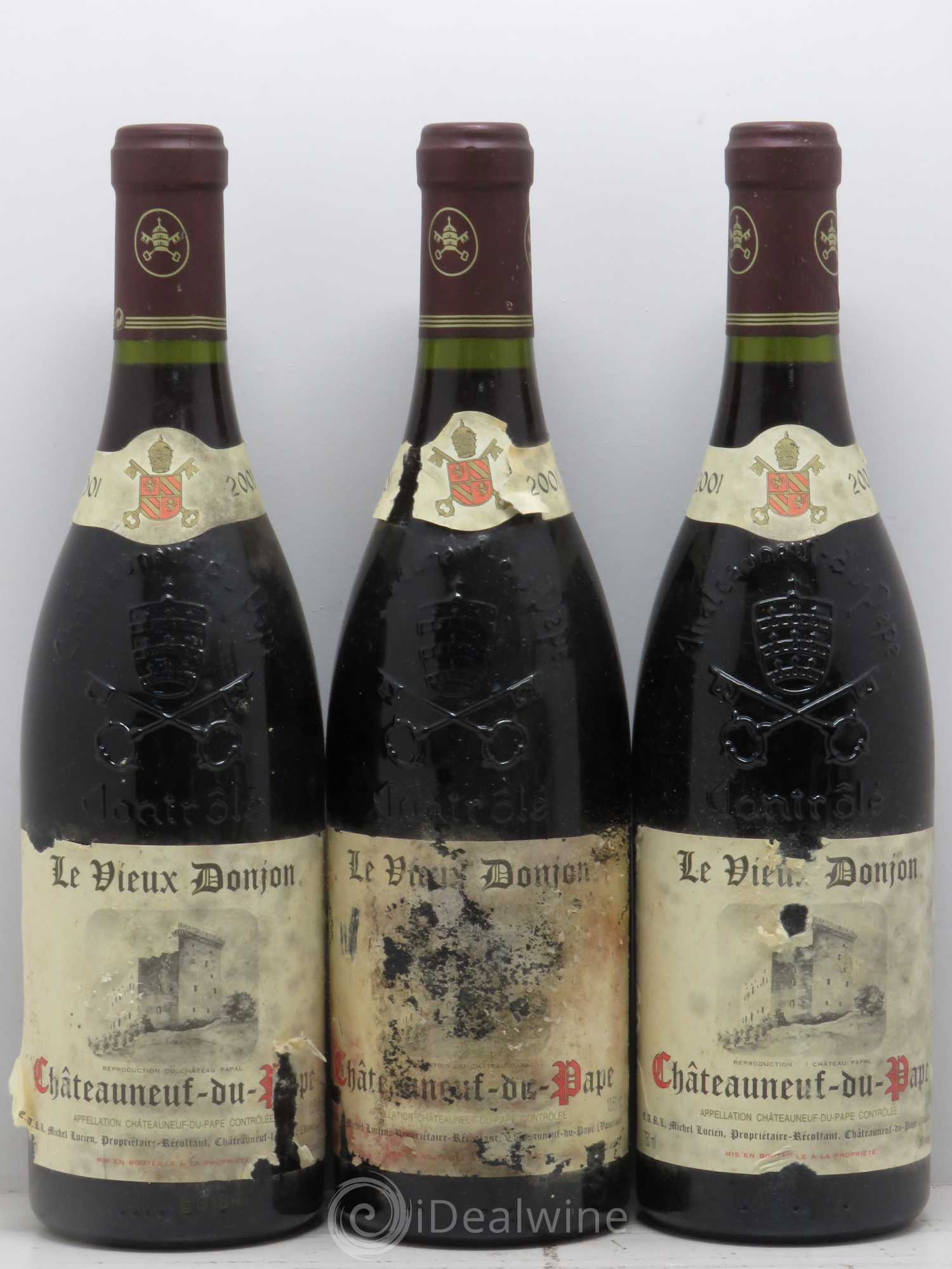 Châteauneuf-du-Pape Domaine Vieux Donjon 2001 - Posten von 6 Flaschen - 1