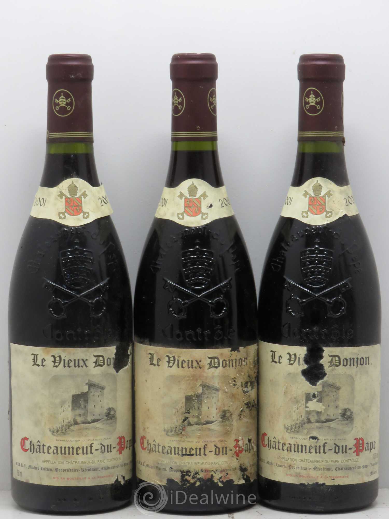 Châteauneuf-du-Pape Domaine Vieux Donjon 2001 - Posten von 6 Flaschen - 2