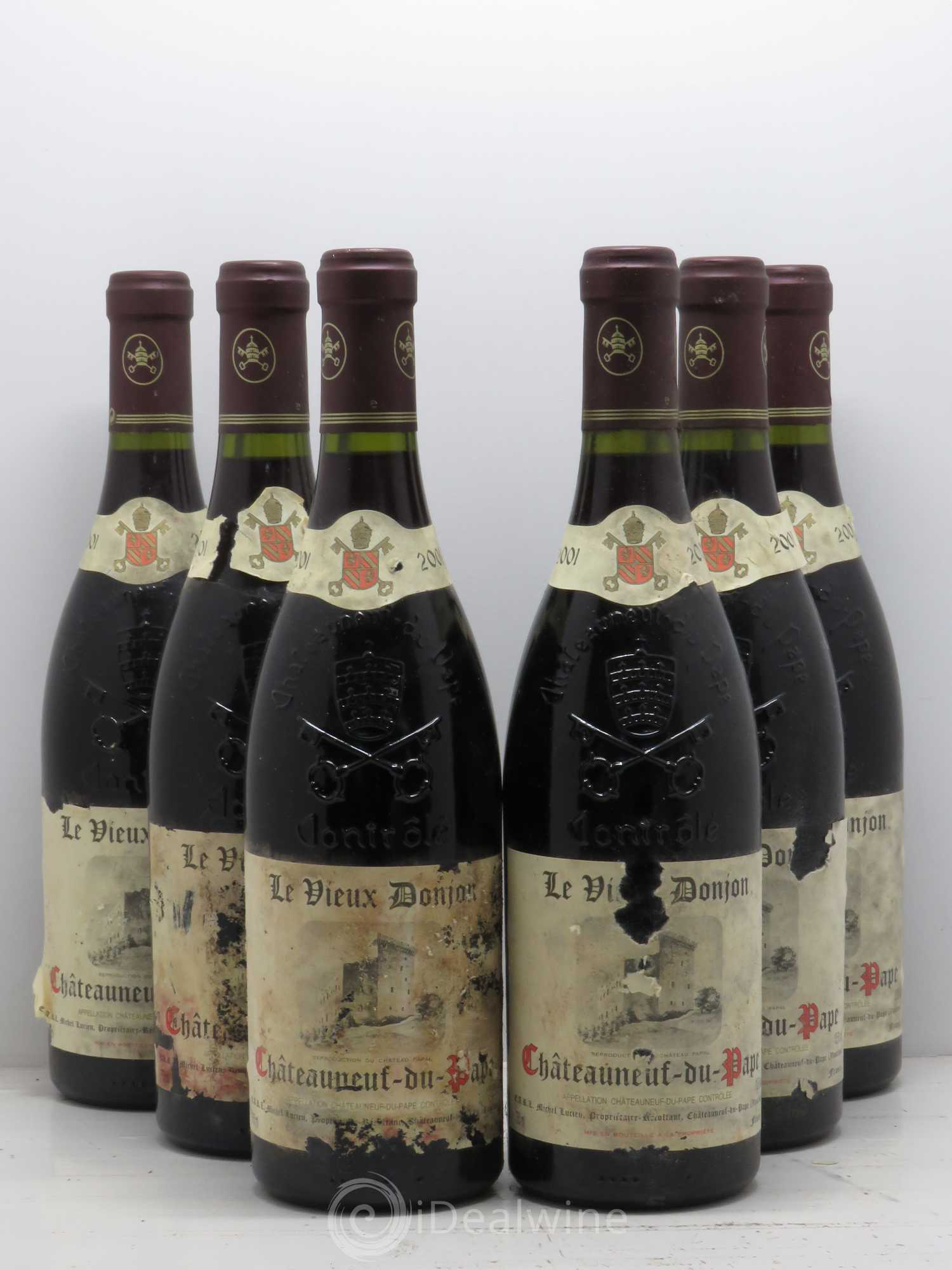 Châteauneuf-du-Pape Domaine Vieux Donjon 2001 - Posten von 6 Flaschen - 0
