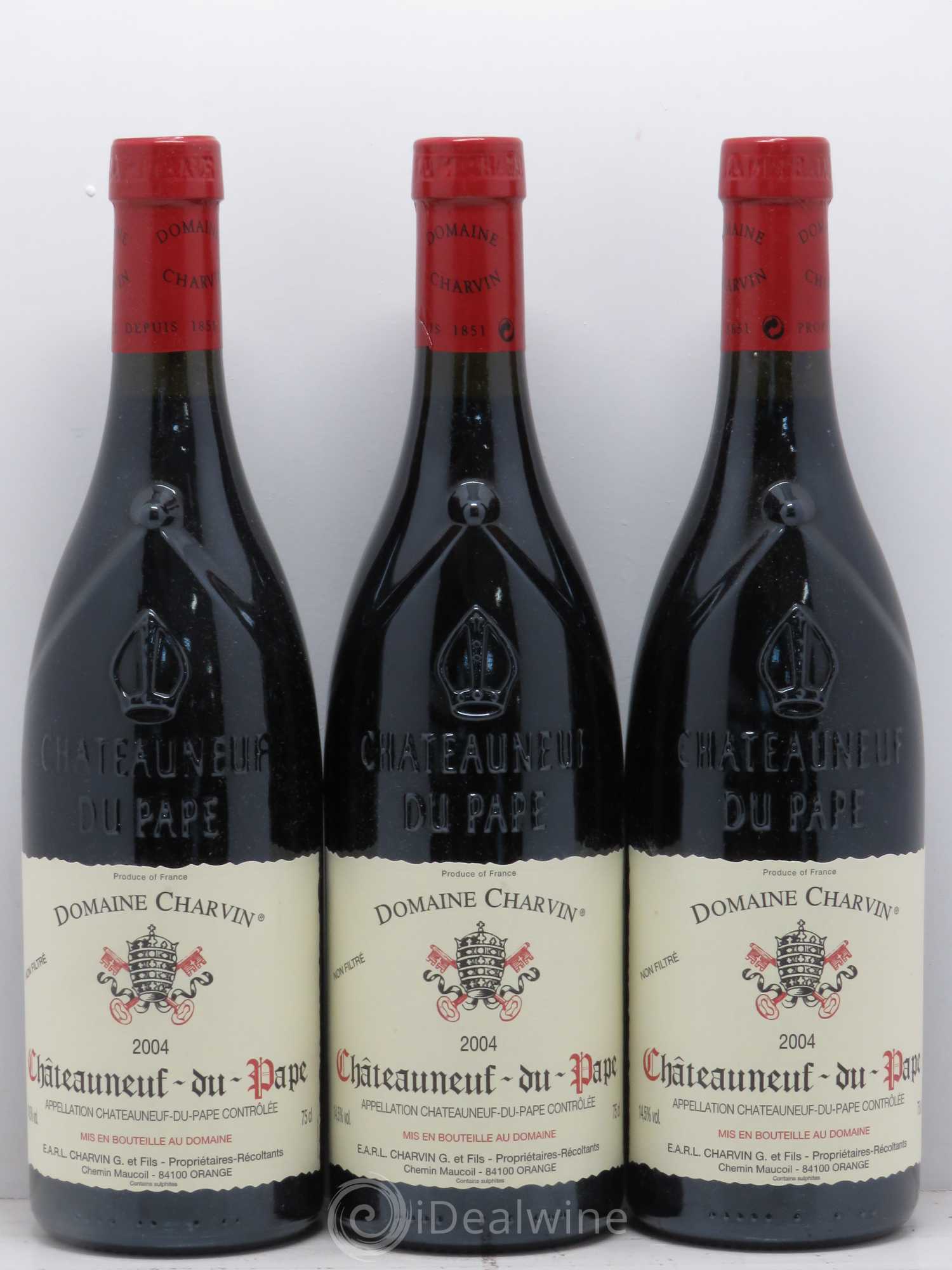 Châteauneuf-du-Pape Charvin (Domaine) 2004 - Lot de 3 bouteilles - 0