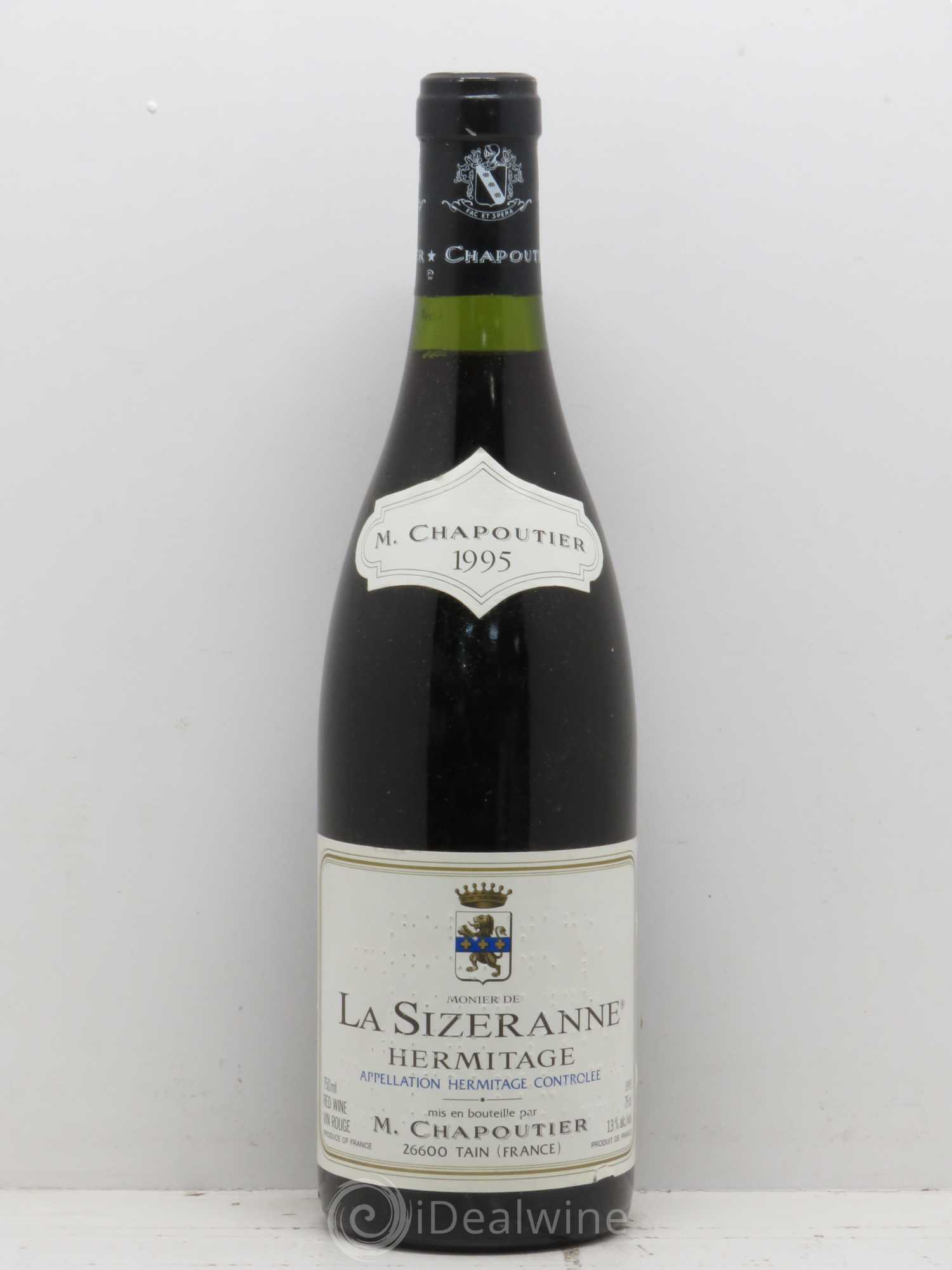 Hermitage Monier de La Sizeranne Chapoutier 1995 - Lot de 1 bouteille - 0