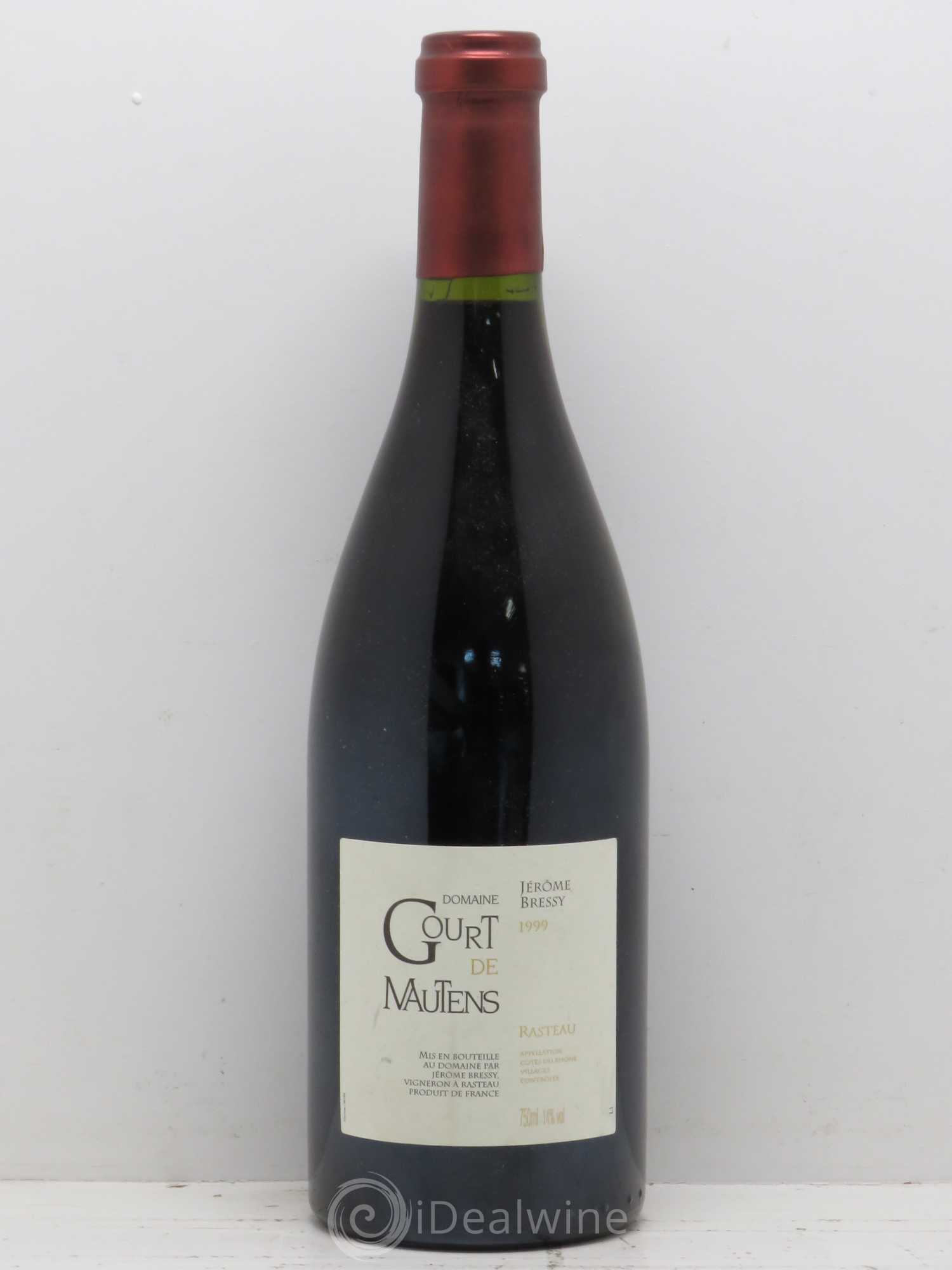 Rasteau Domaine Gourt de Mautens - Jérôme Bressy 1999 - Lot de 1 bouteille - 0