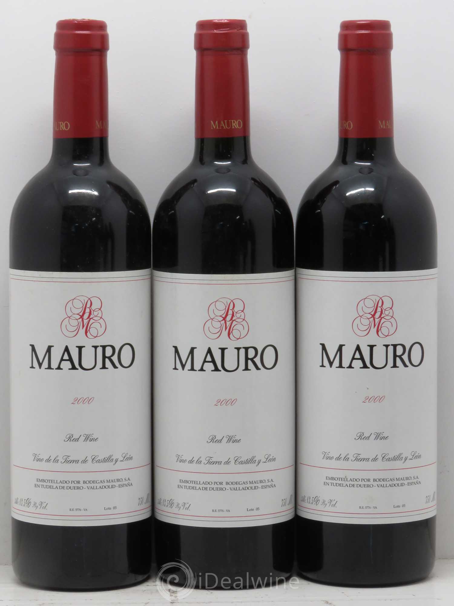 Espagne Tudela De Duero Bodegas Mauro Tinto 2000 - Posten von 6 Flaschen - 1