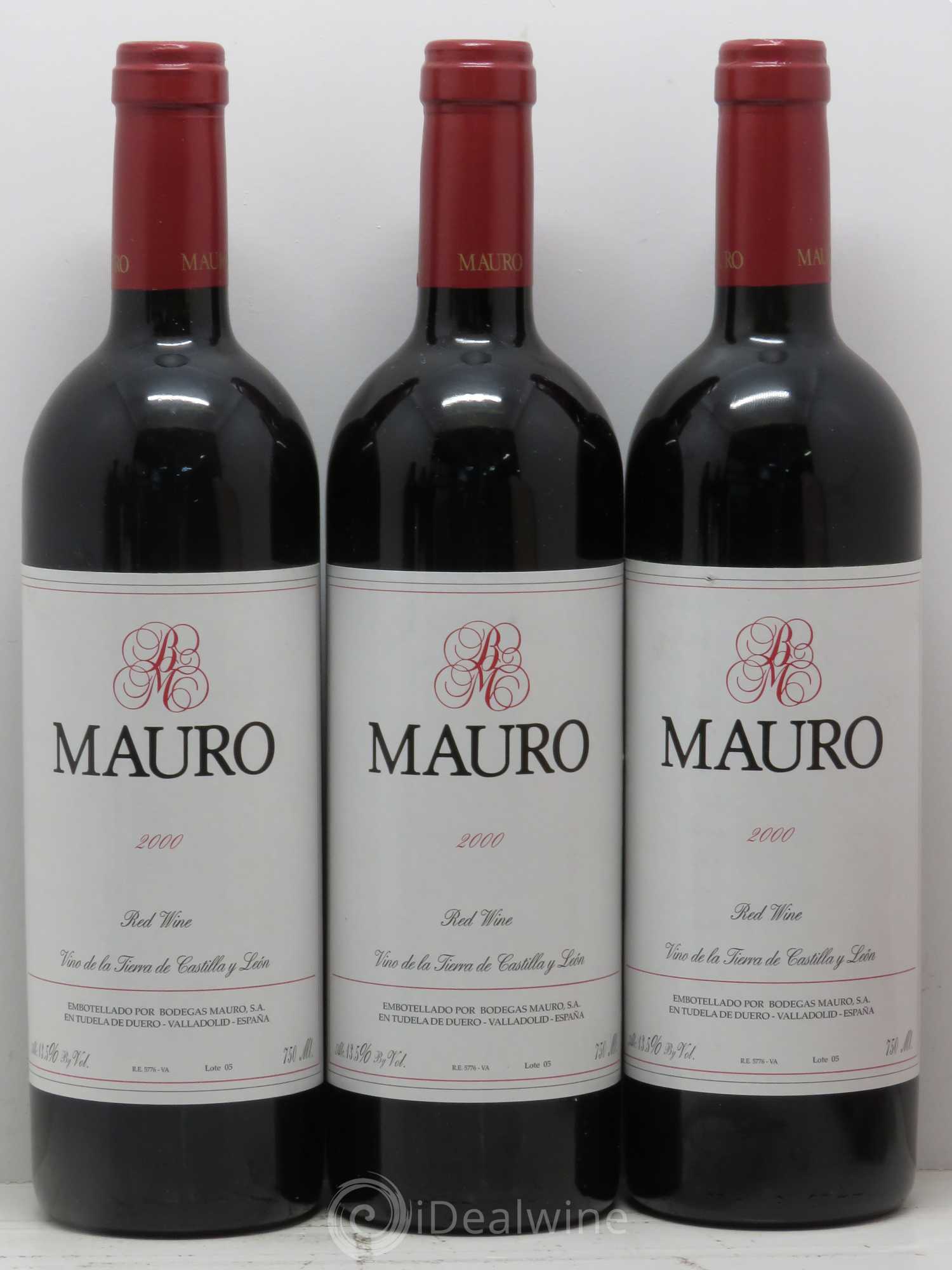 Espagne Tudela De Duero Bodegas Mauro Tinto 2000 - Posten von 6 Flaschen - 2