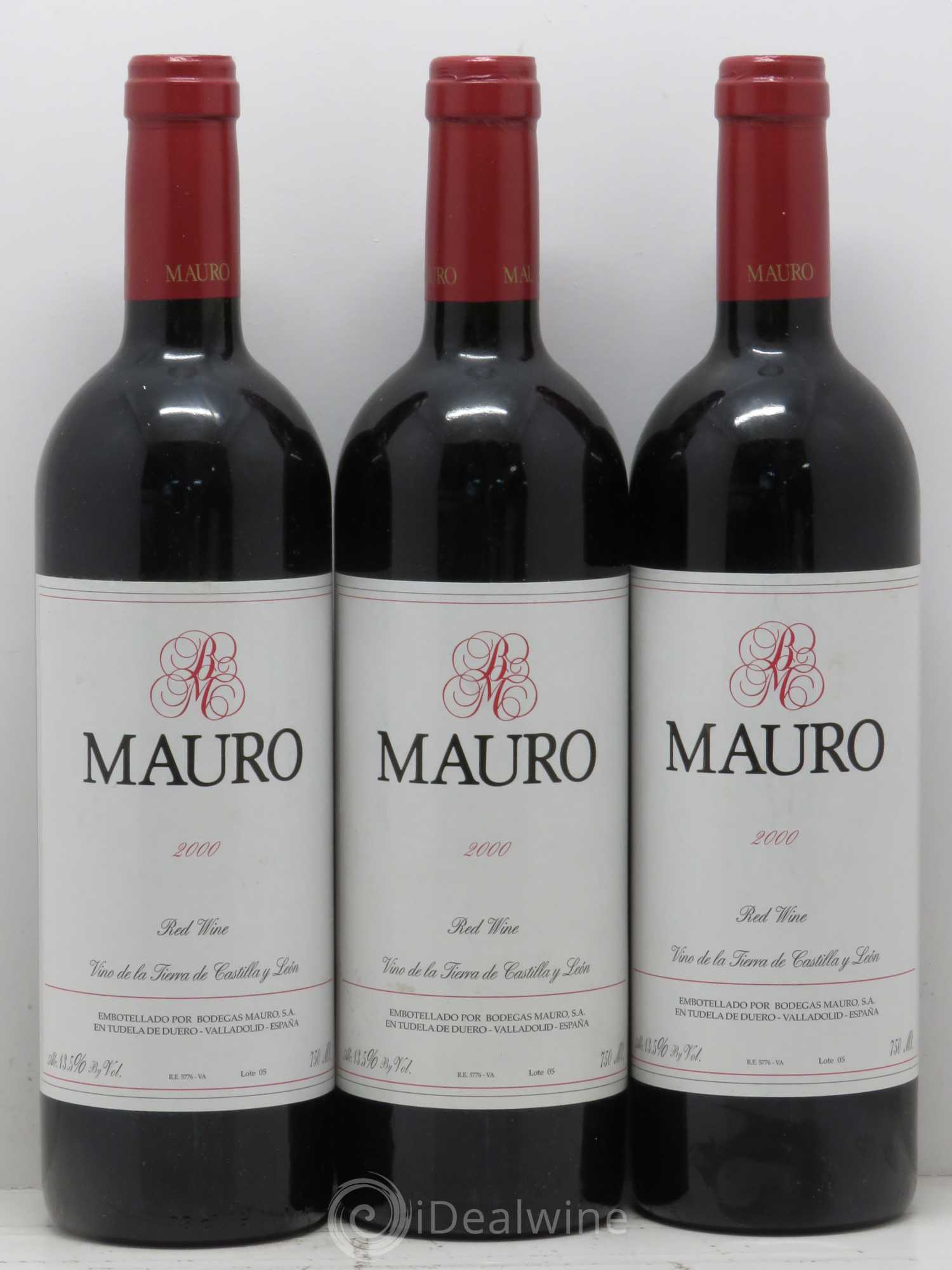 Espagne Tudela De Duero Bodegas Mauro Tinto 2000 - Posten von 3 Flaschen - 0