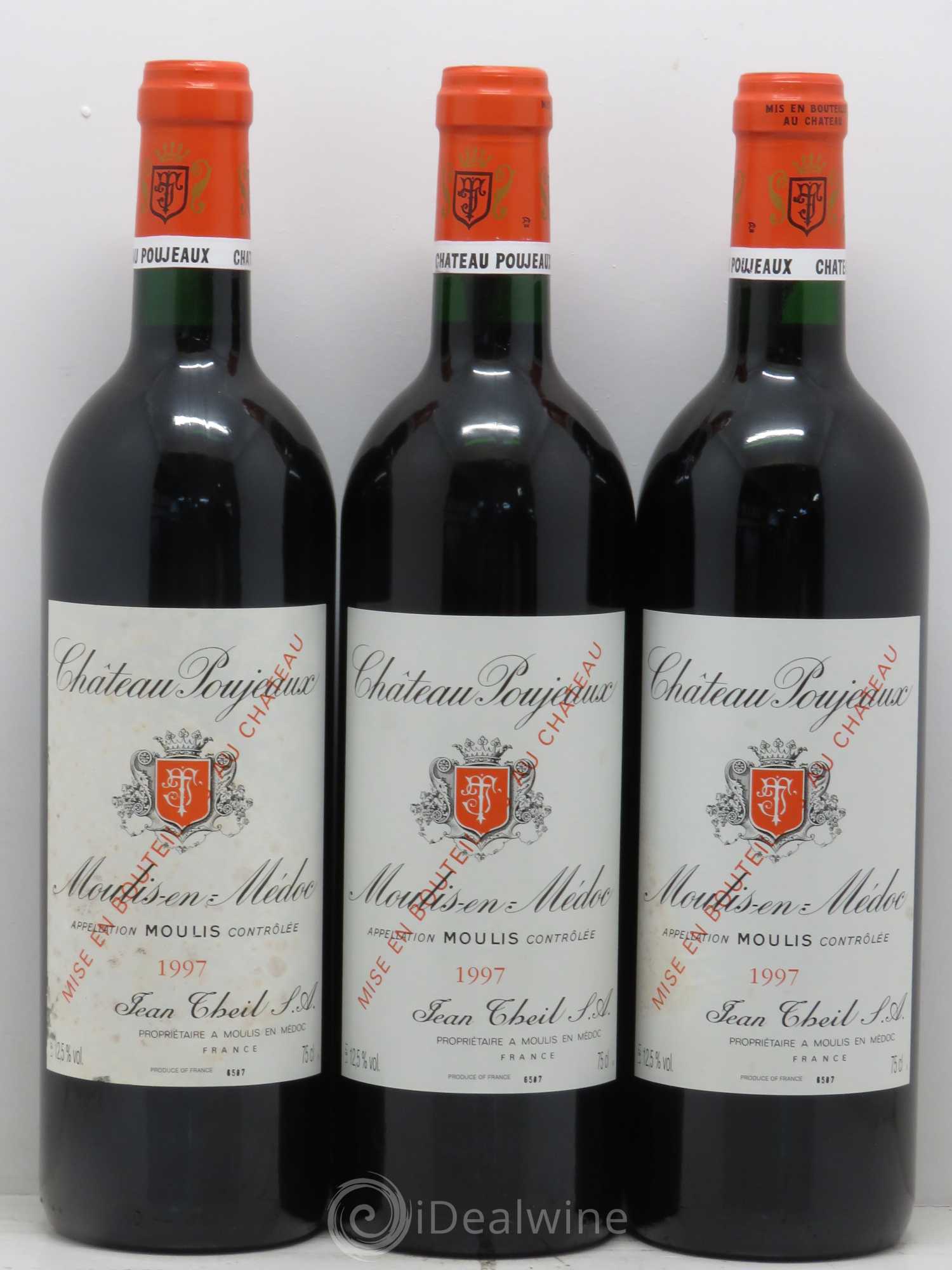 Château Poujeaux 1997 - Lot de 12 bouteilles - 1