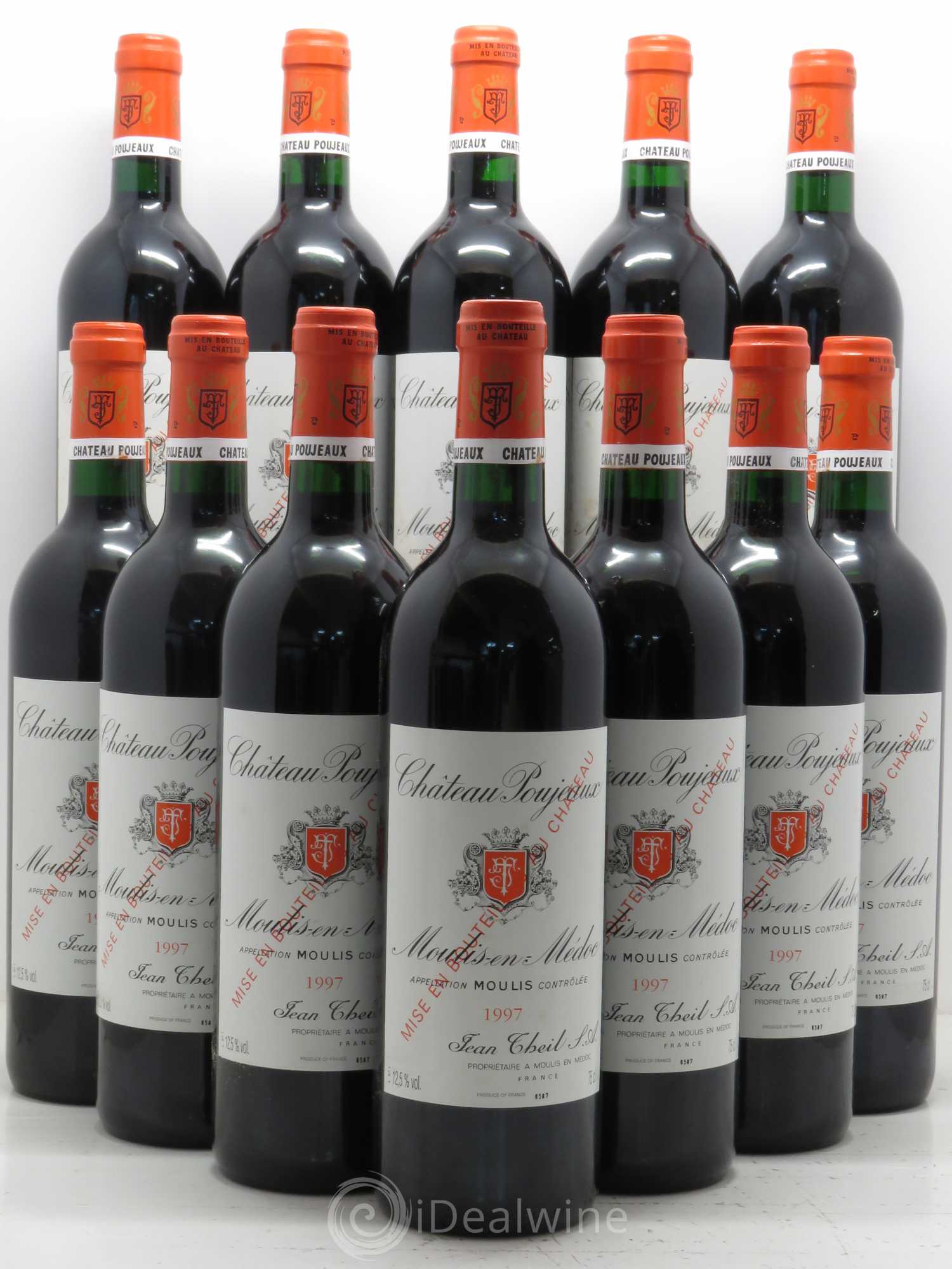 Château Poujeaux 1997 - Lot de 12 bouteilles - 0