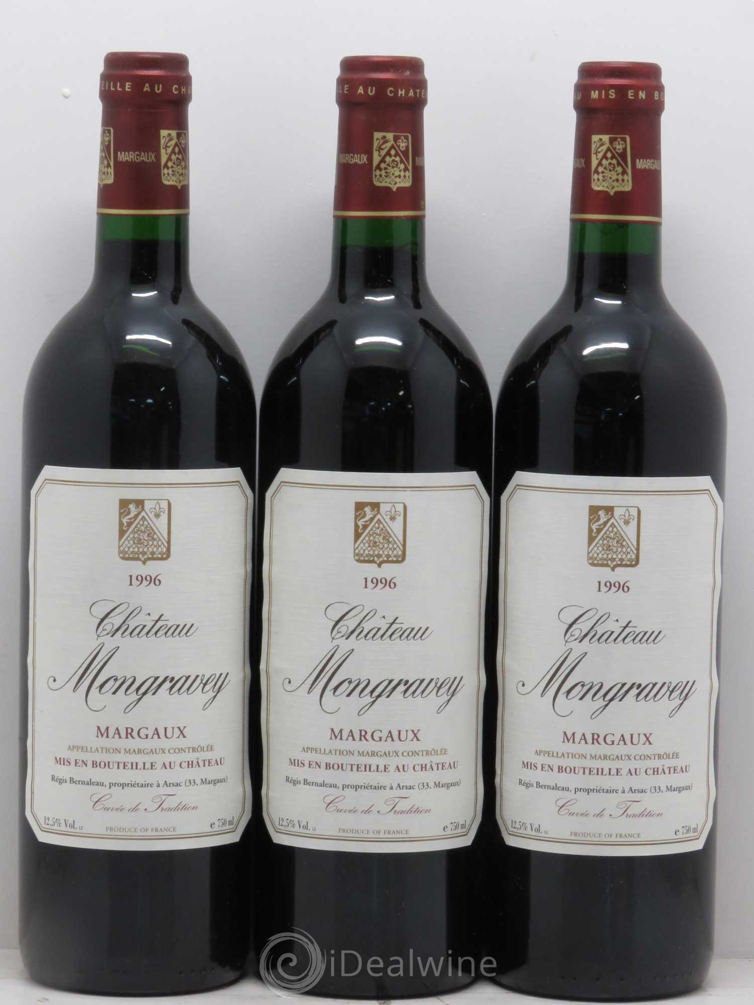 Bordeaux Château Montgravey Cru Bourgeois Margaux 1996 - Posten von 3 Flaschen - 0
