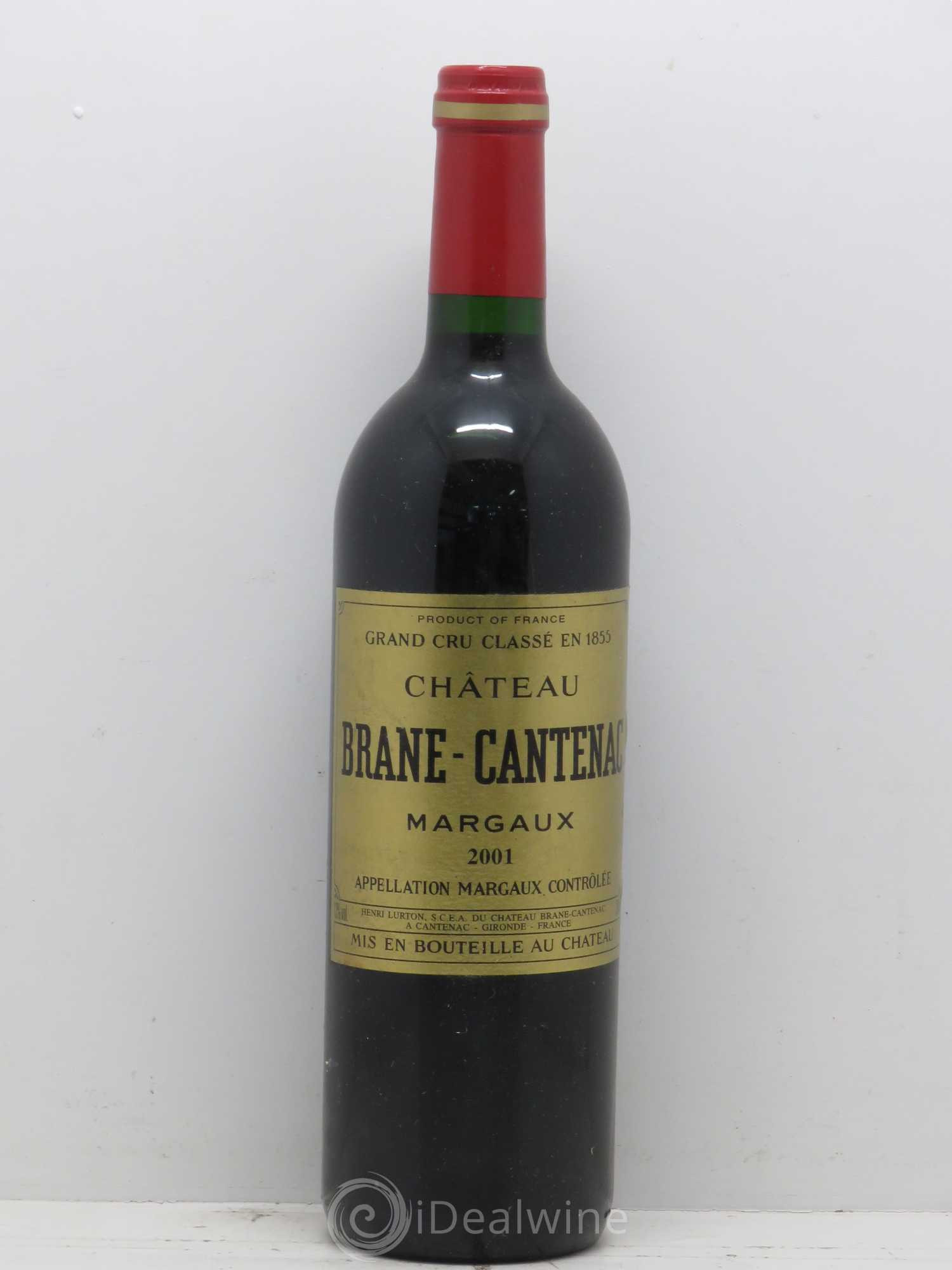 Château Brane Cantenac 2ème Grand Cru Classé 2001 - Lot de 1 bouteille - 0