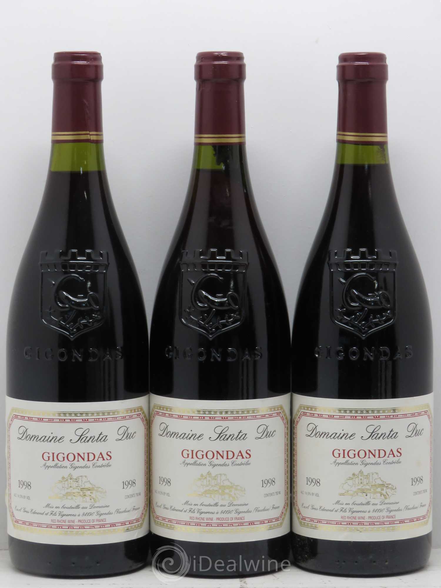Gigondas Domaine Santa Duc 1998 - Lot de 6 bouteilles - 2