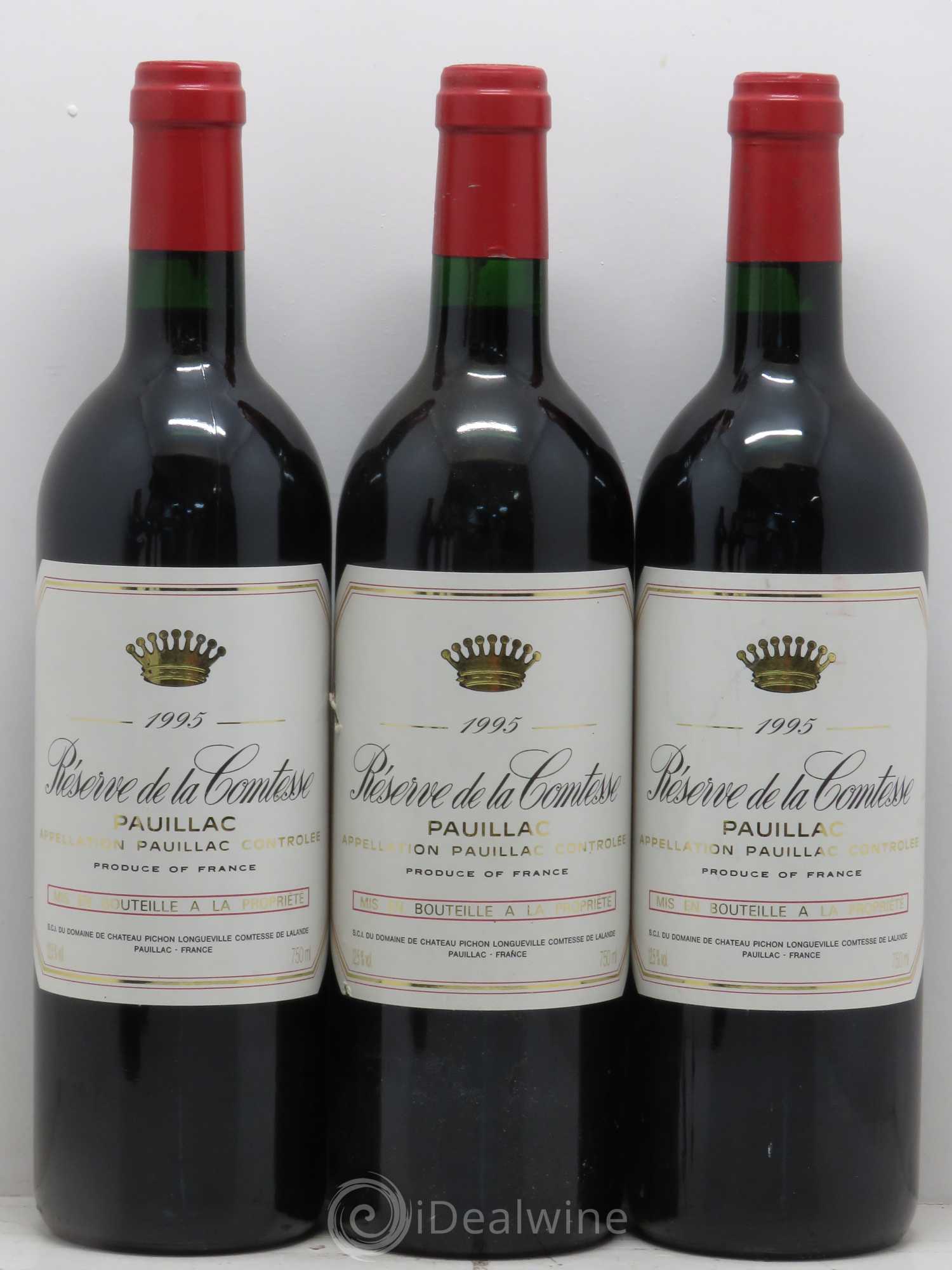 Réserve de la Comtesse Second Vin 1995 - Lot de 6 bouteilles - 1