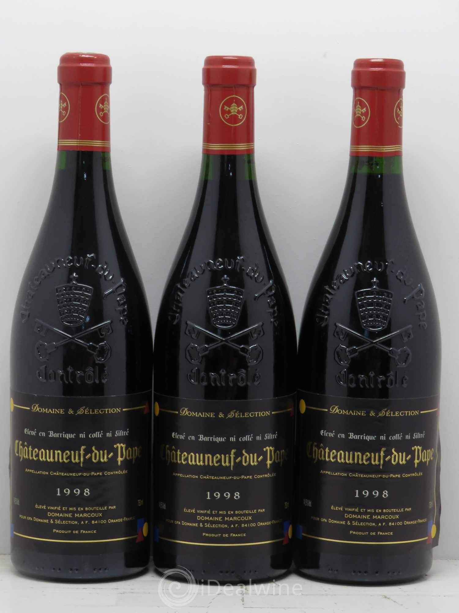 Châteauneuf-du-Pape Marcoux (Domaine de) pour Domaine et Sélection 1998 - Lot de 6 bouteilles - 2