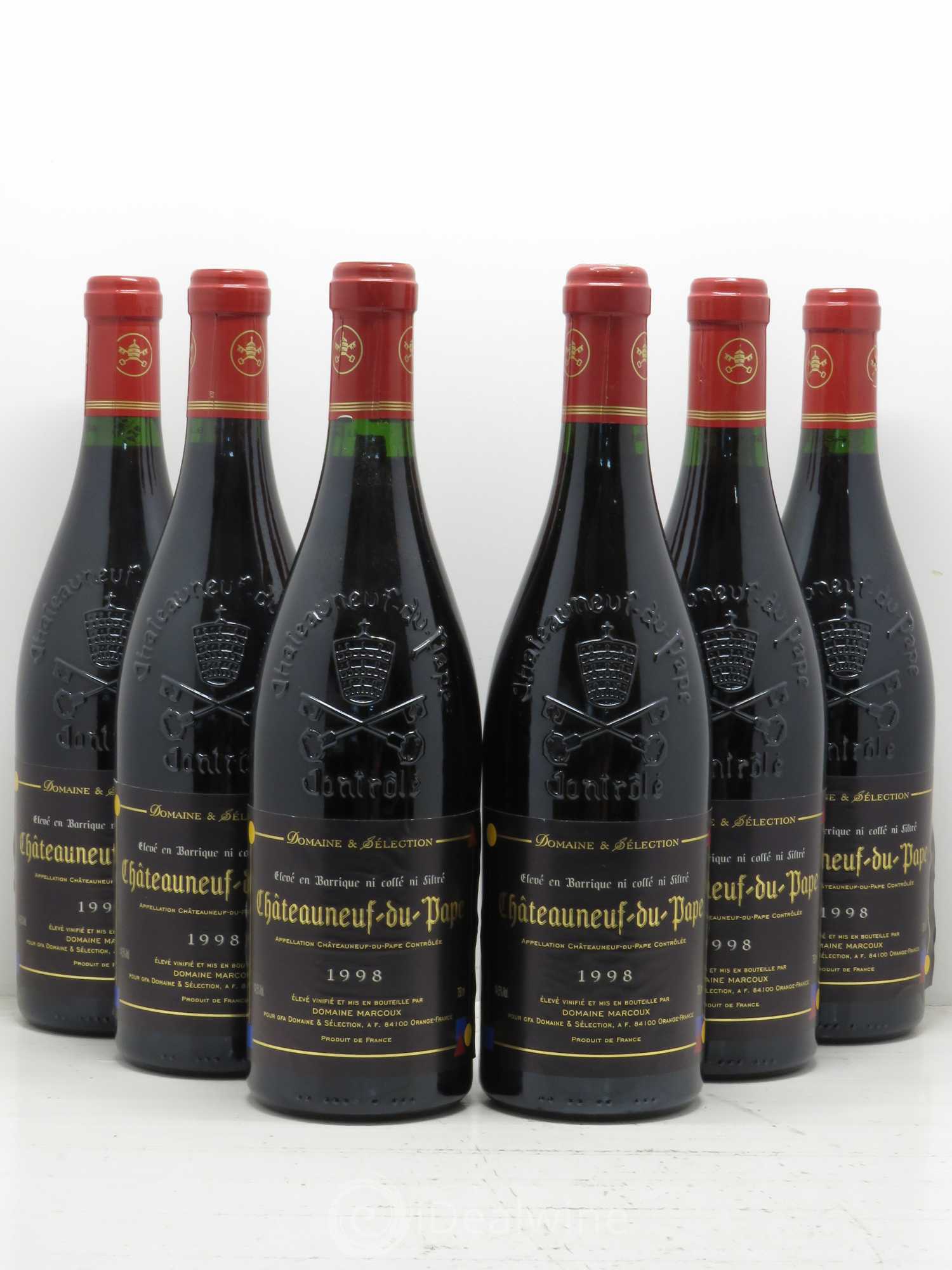 Châteauneuf-du-Pape Marcoux (Domaine de) pour Domaine et Sélection 1998 - Lot de 6 bouteilles - 0
