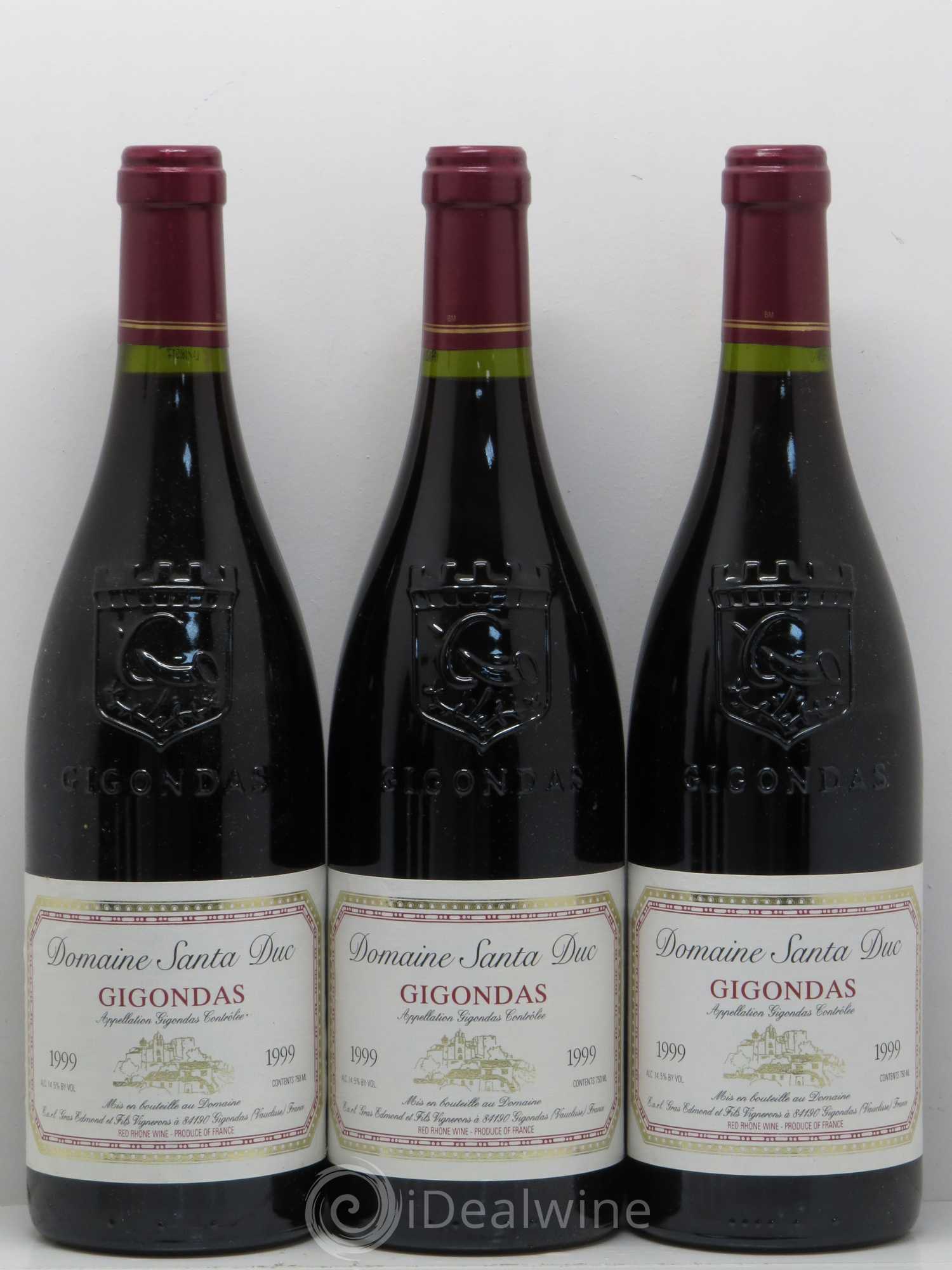 Gigondas Domaine Santa Duc 1999 - Lot de 6 bouteilles - 1