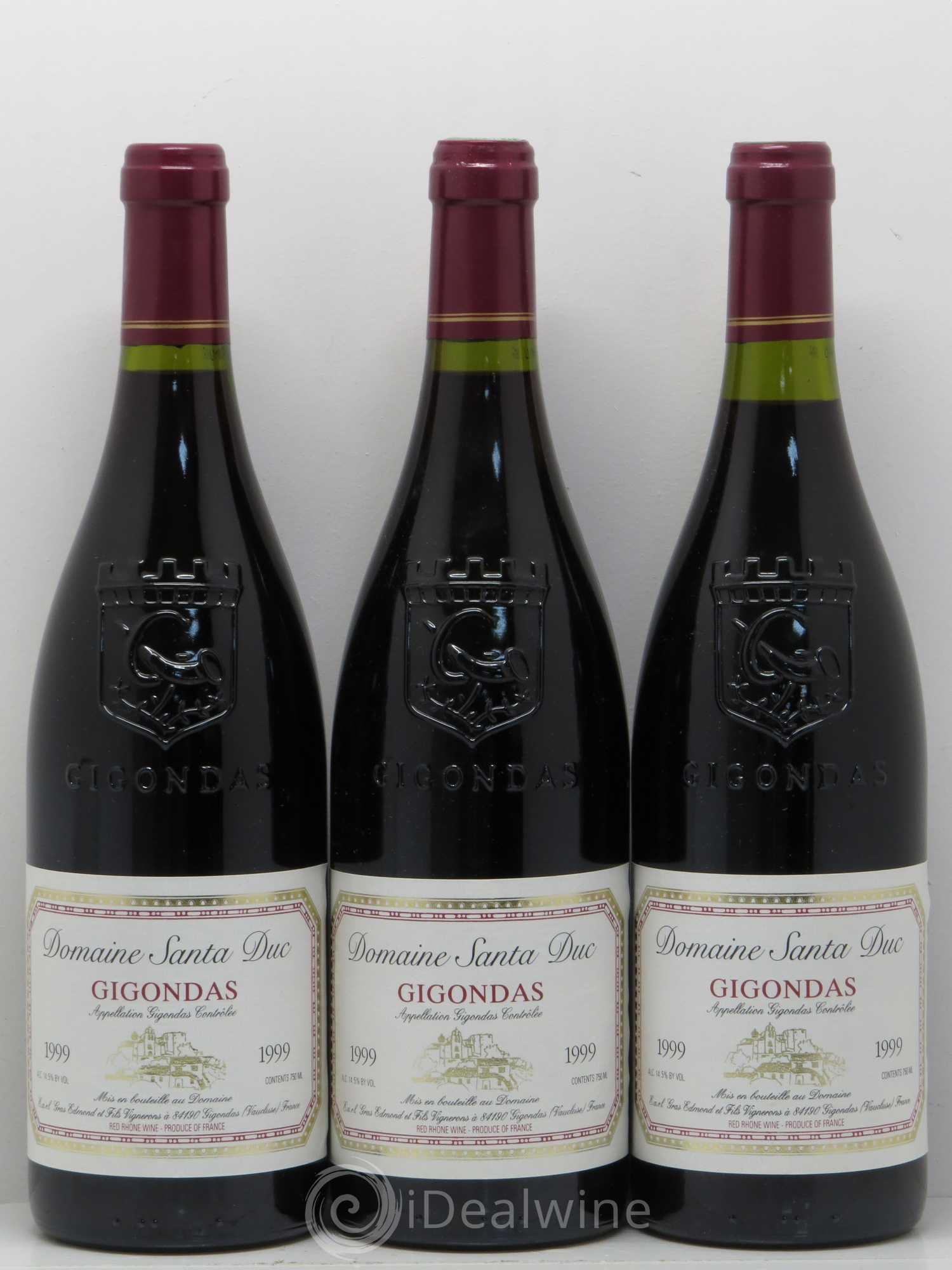 Gigondas Domaine Santa Duc 1999 - Lot de 6 bouteilles - 2