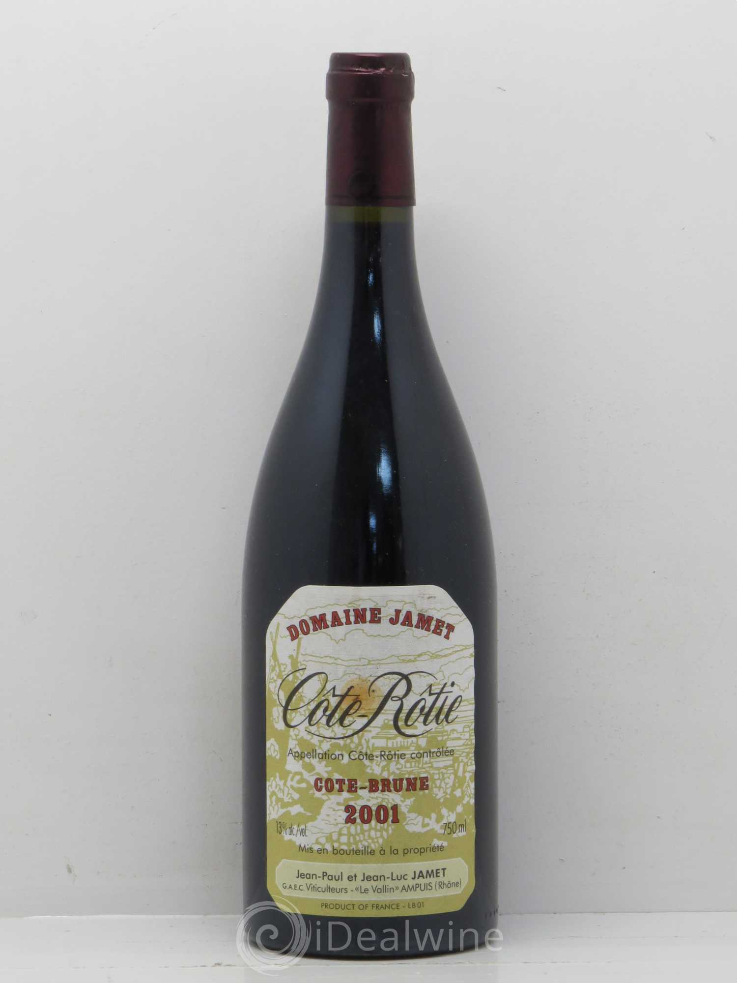 Côte-Rôtie Côte Brune Jamet (Domaine) 2001 - Lot de 1 bouteille - 0