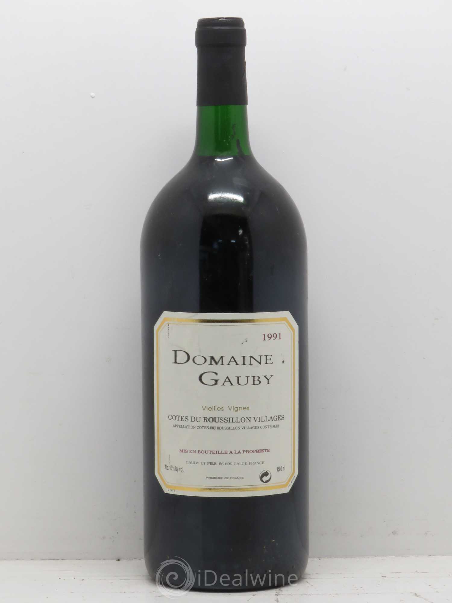 Côtes du Roussillon Villages Vieilles vignes Gauby (Domaine) 1995 - Lot de 1 magnum - 0