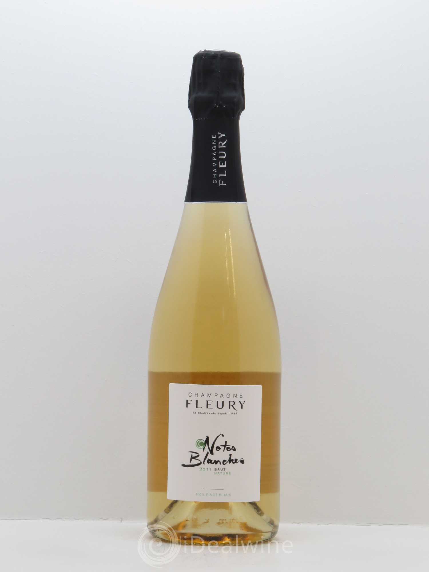 Notes Blanches Brut Nature Fleury 2011 - Lot de 1 bouteille - 0