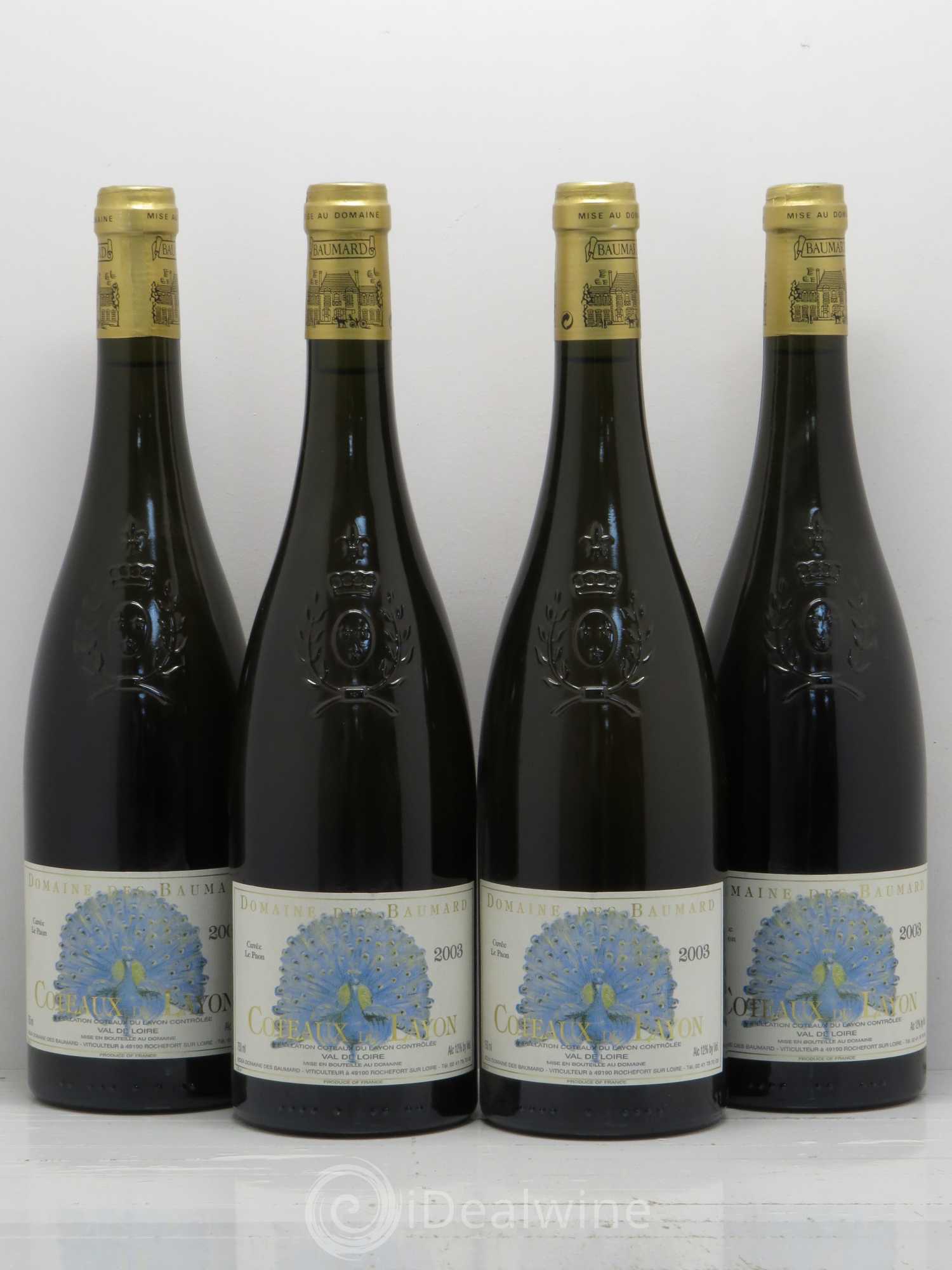 Coteaux du Layon Domaine Des Baumard Cuvée Le Paon (sans prix de réserve) 2003 - Lotto di 8 bottiglie - 1