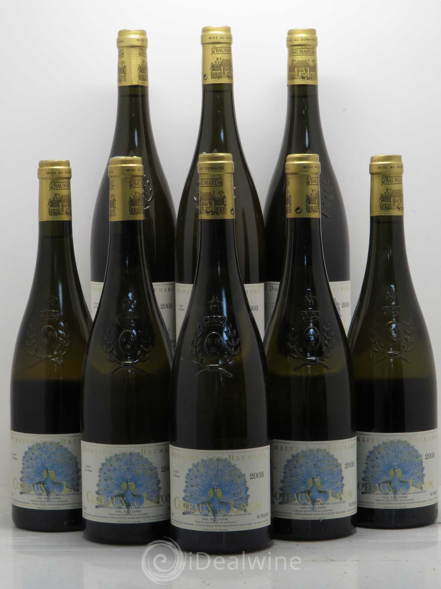 Coteaux du Layon Domaine Des Baumard Cuvée Le Paon (sans prix de réserve) 2003 - Lotto di 8 bottiglie - 0