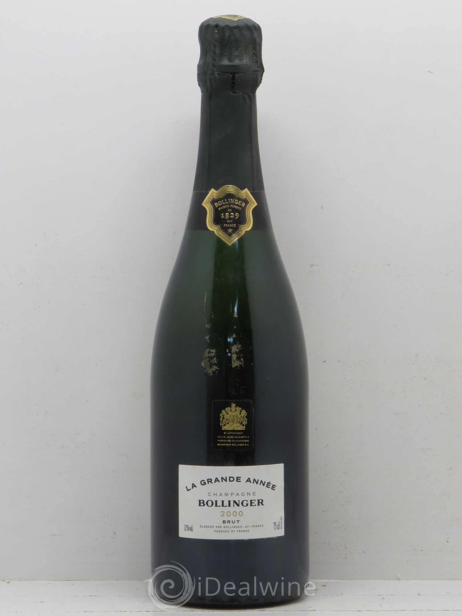 La Grande Année Brut Bollinger 2000 - Lot de 1 bouteille - 0
