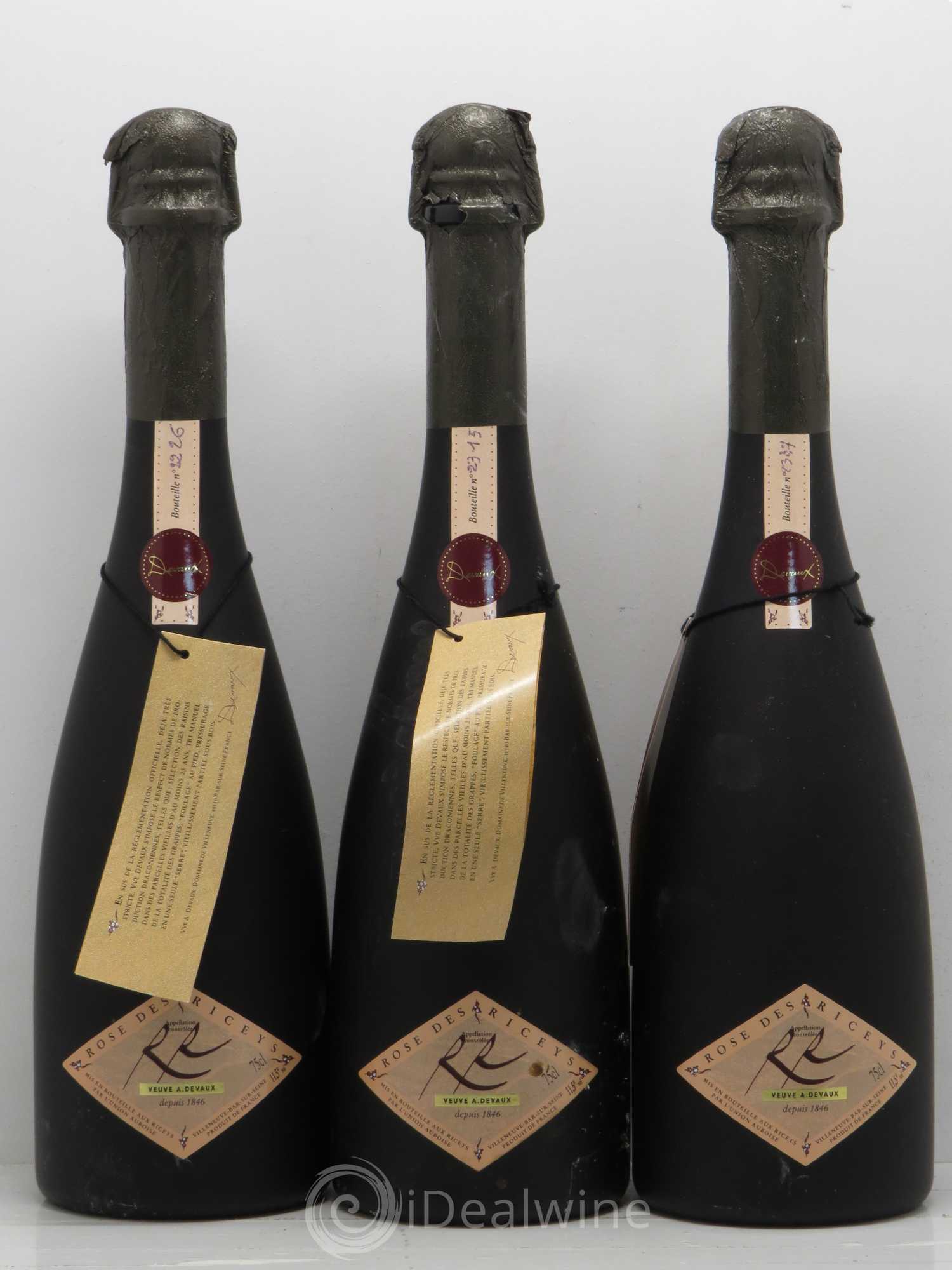 Champagne - Rosé des Riceys Domaine Devaux - Lot de 6 bouteilles - 2