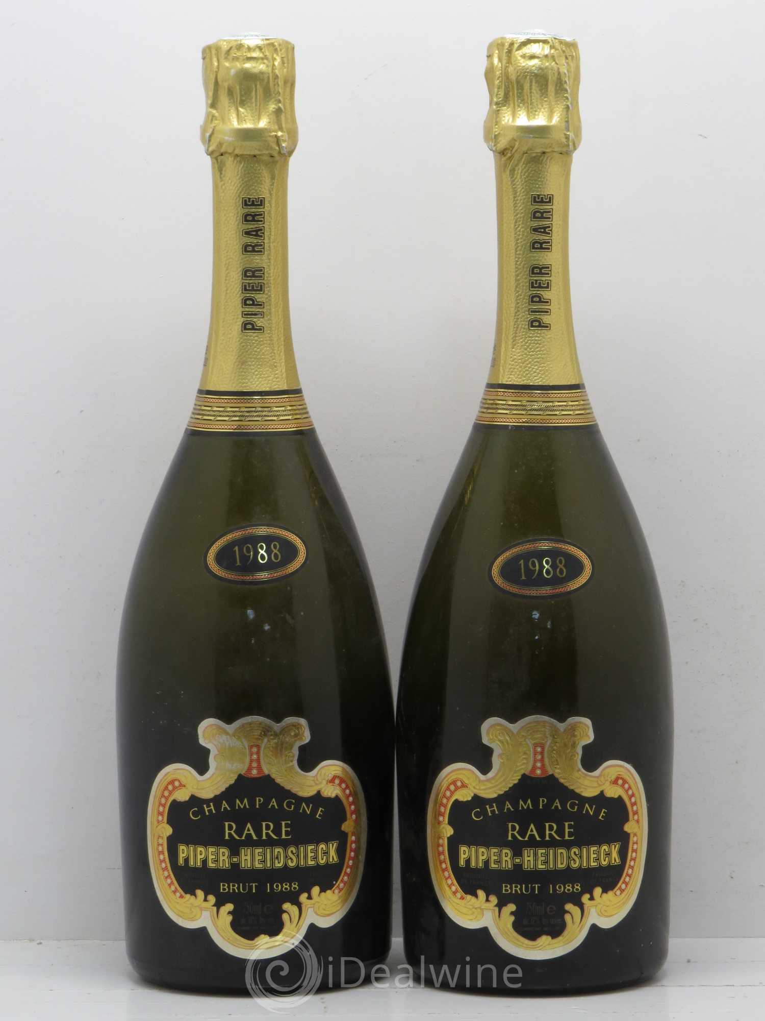 Rare Piper Heidsieck 1988 - Lot de 2 bouteilles - 0