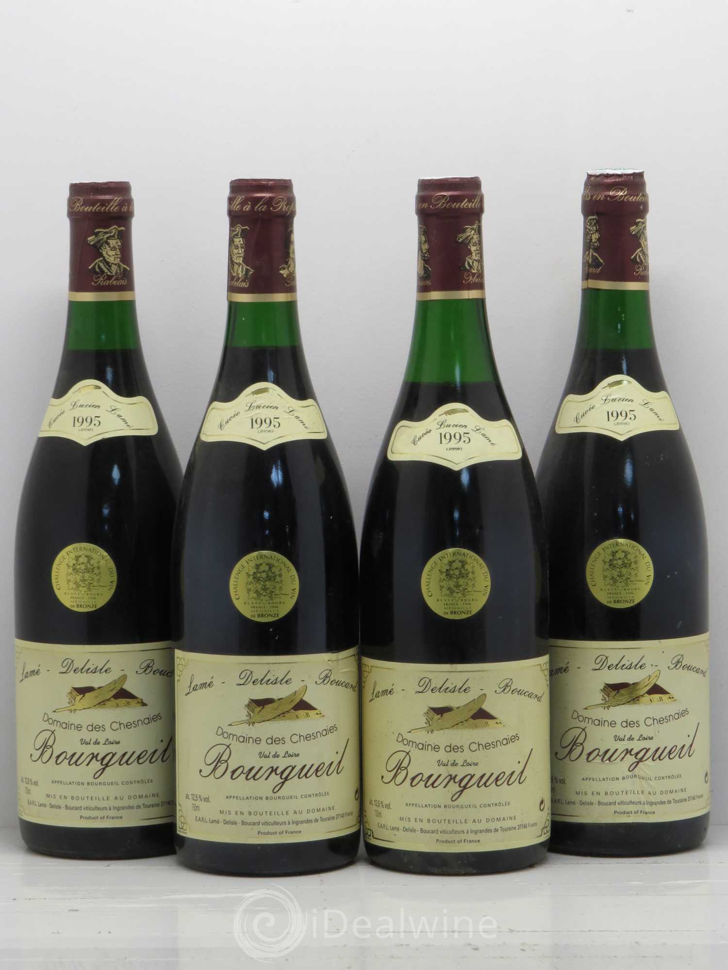 Bourgueil Domaine des Chesnais Lamé Delisle Boucard Cuvée Lucien Lamé 1995 - Posten von 4 Flaschen - 0