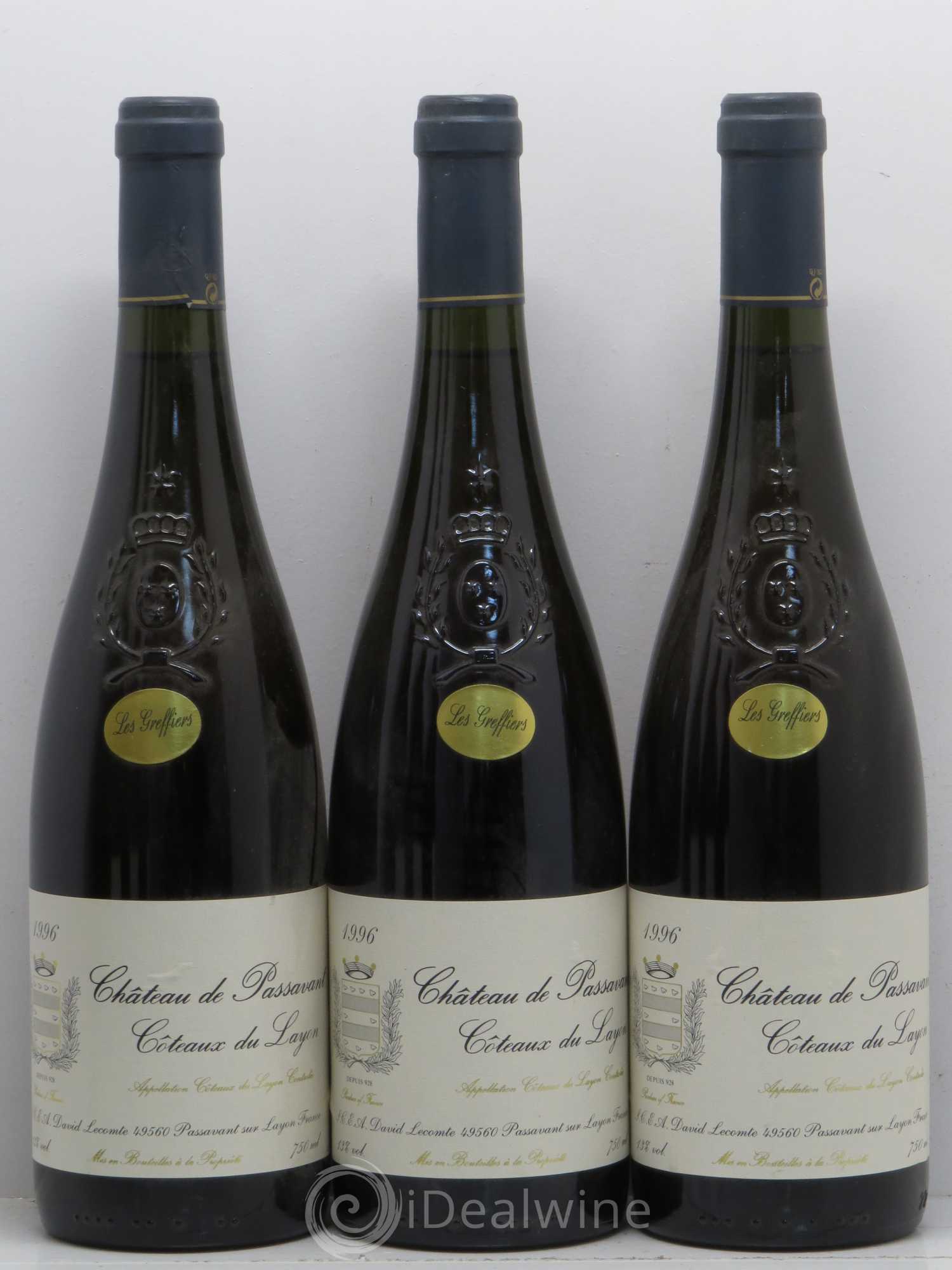 Coteaux du Layon Château De Passavant Les Greffiers D. Lecomte 1996 - Lotto di 6 bottiglie - 1