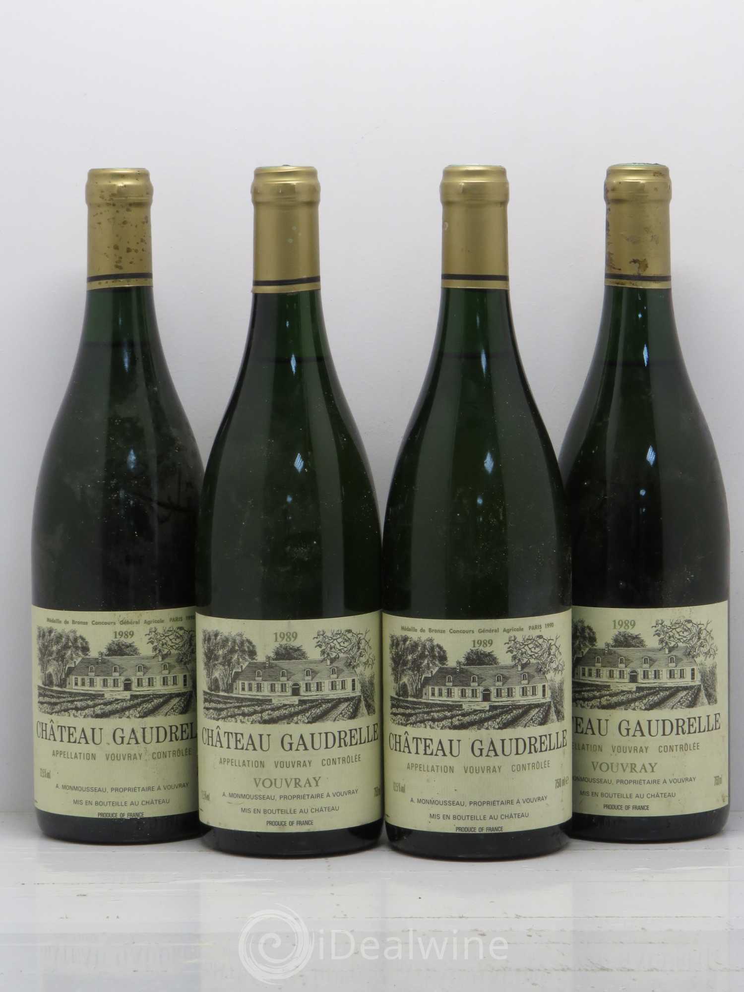 Vouvray 1989 - Lot de 4 bouteilles - 0